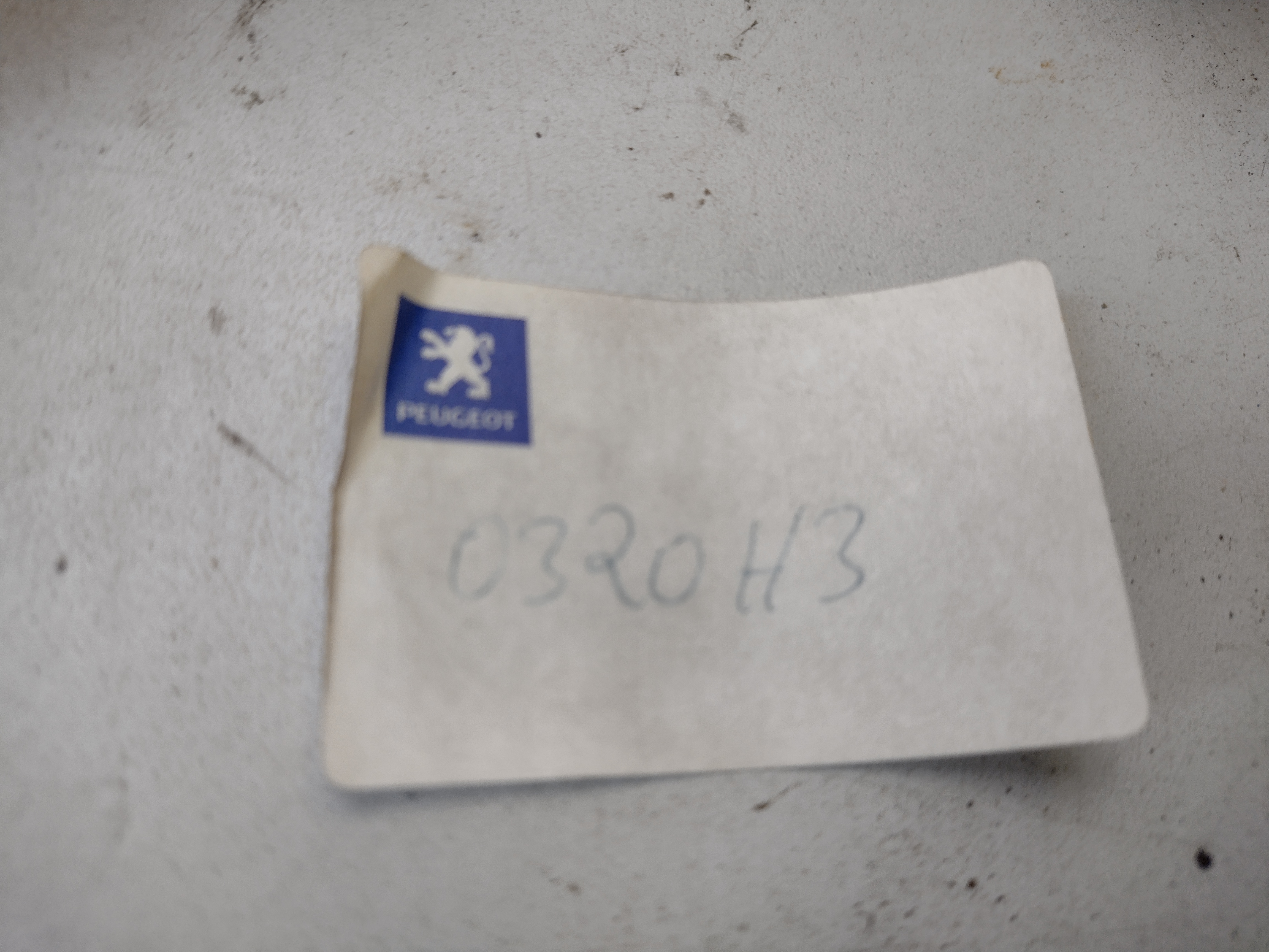 Citroen / Peugeot Zahnriemenabdeckung 0320H3 NEU NOS NEW OEM