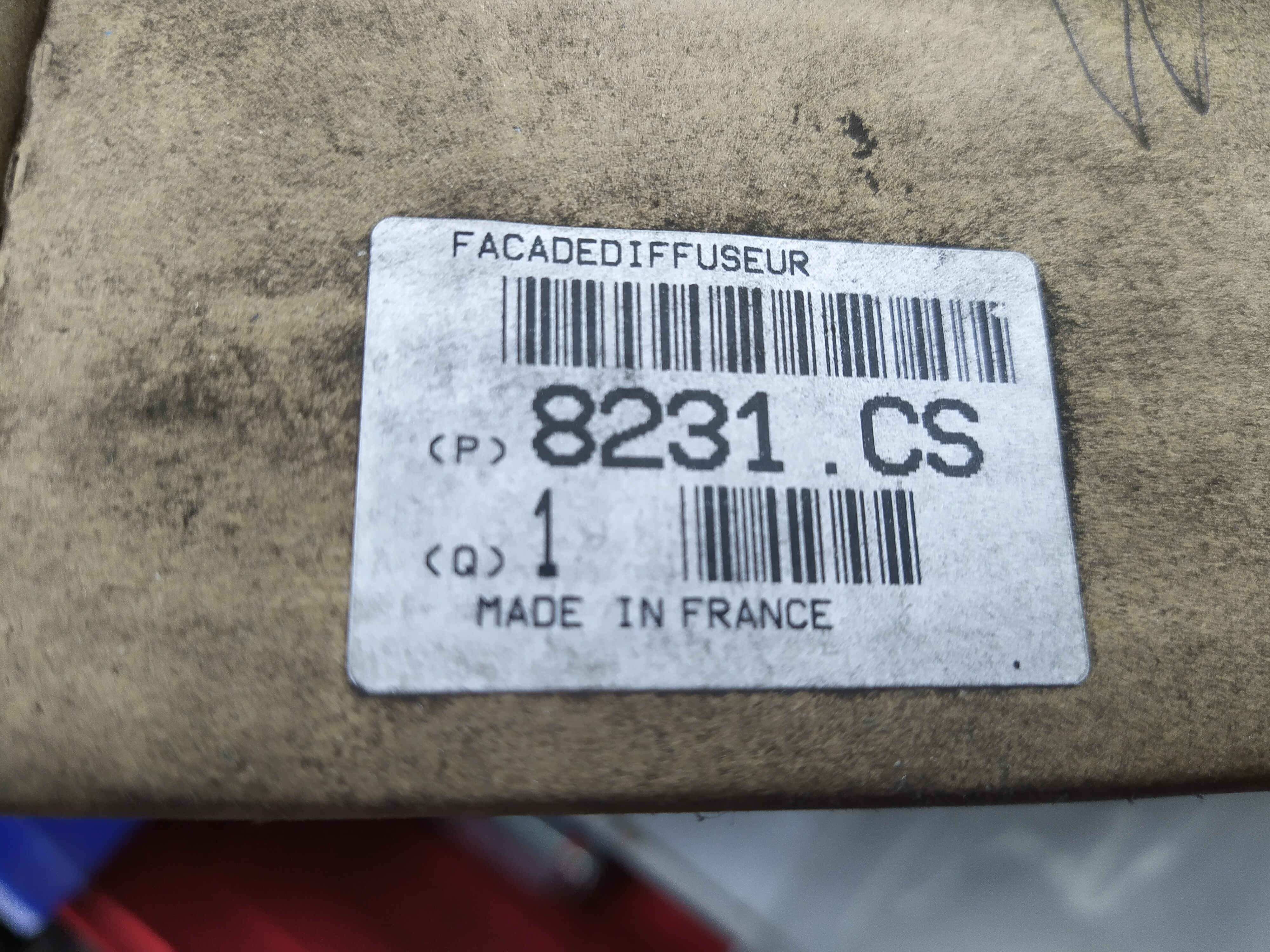 Peugeot 307 Mittelkonsole mit Lüftung  8231CS NEU NOS