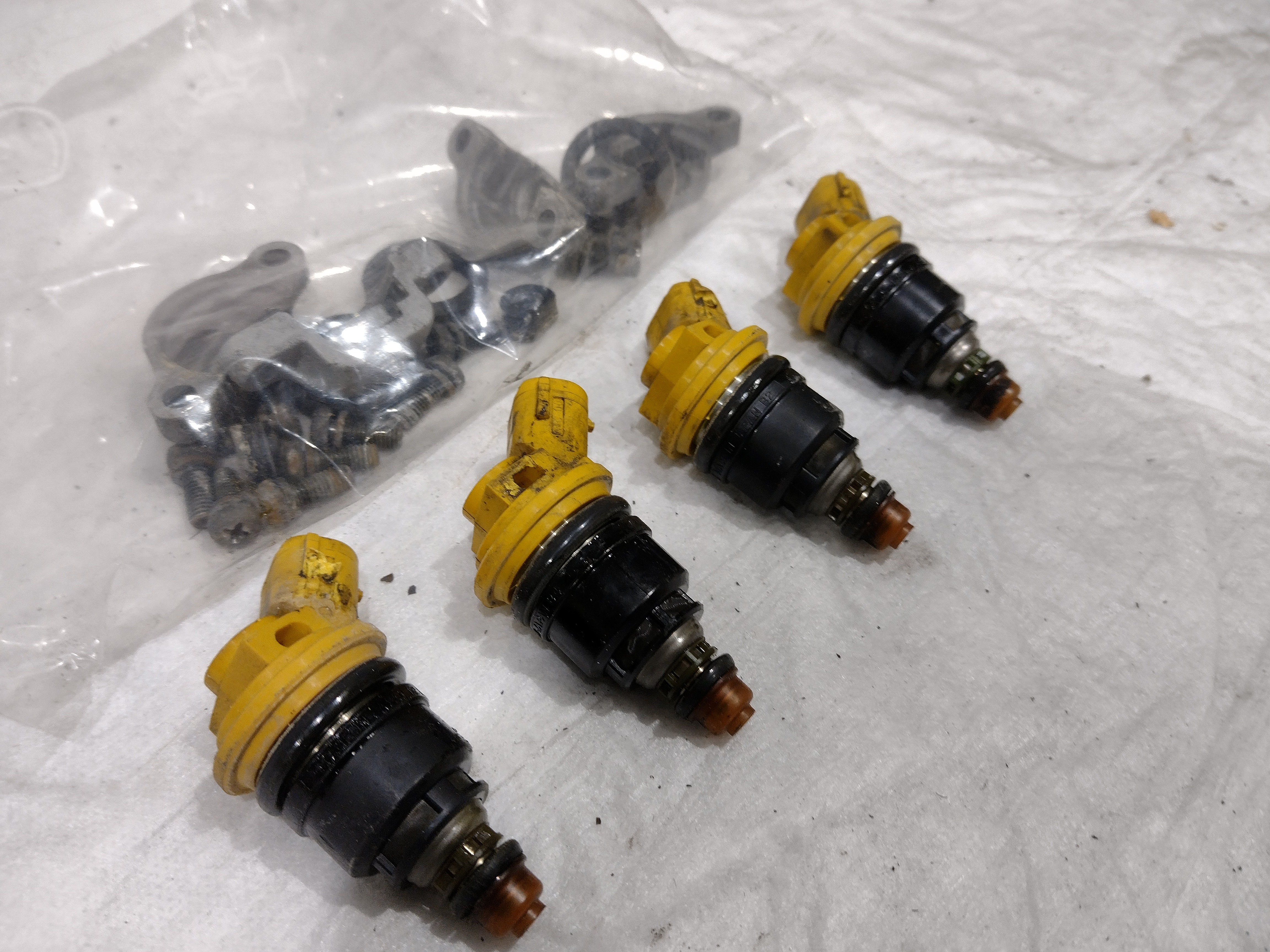 550ccm Sidefeed Einspritzdüsen mit Montagematerial für Subaru IMPREZA WRX STI GC8 GF8