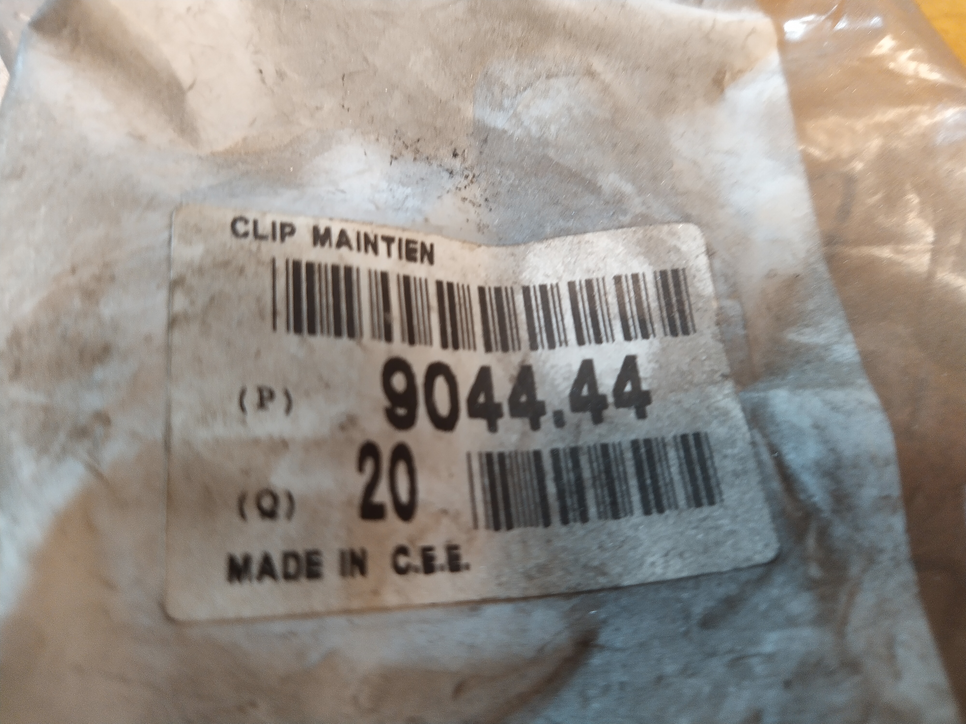 Citroen / Peugeot Halteklammer, Bolzen Türscharnier 904444 NEU NOS