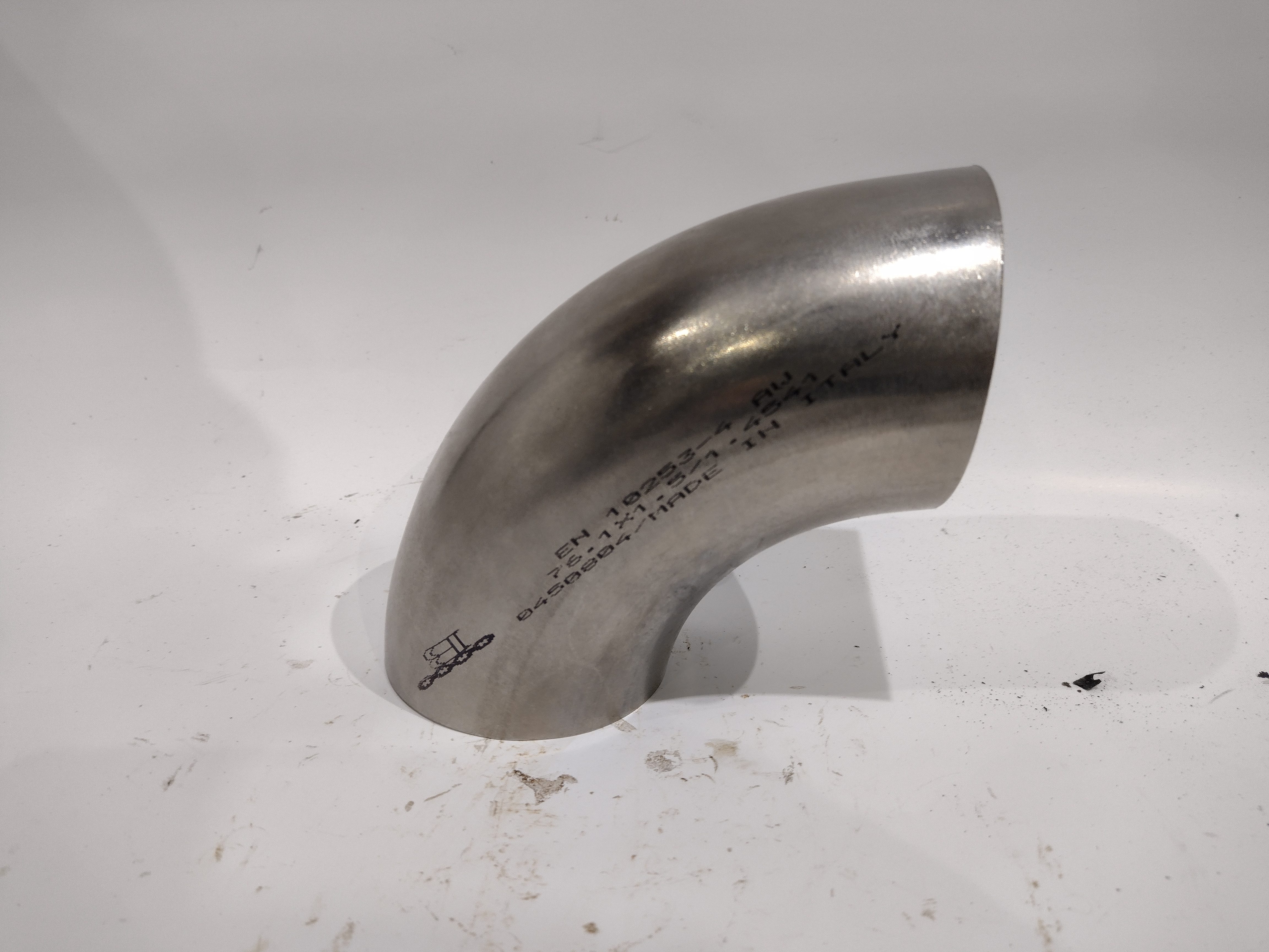 76,1x1,5mm 3 Zoll 90 Grad Bogen Rohrbogen Edelstahl V2A Dünnwandig