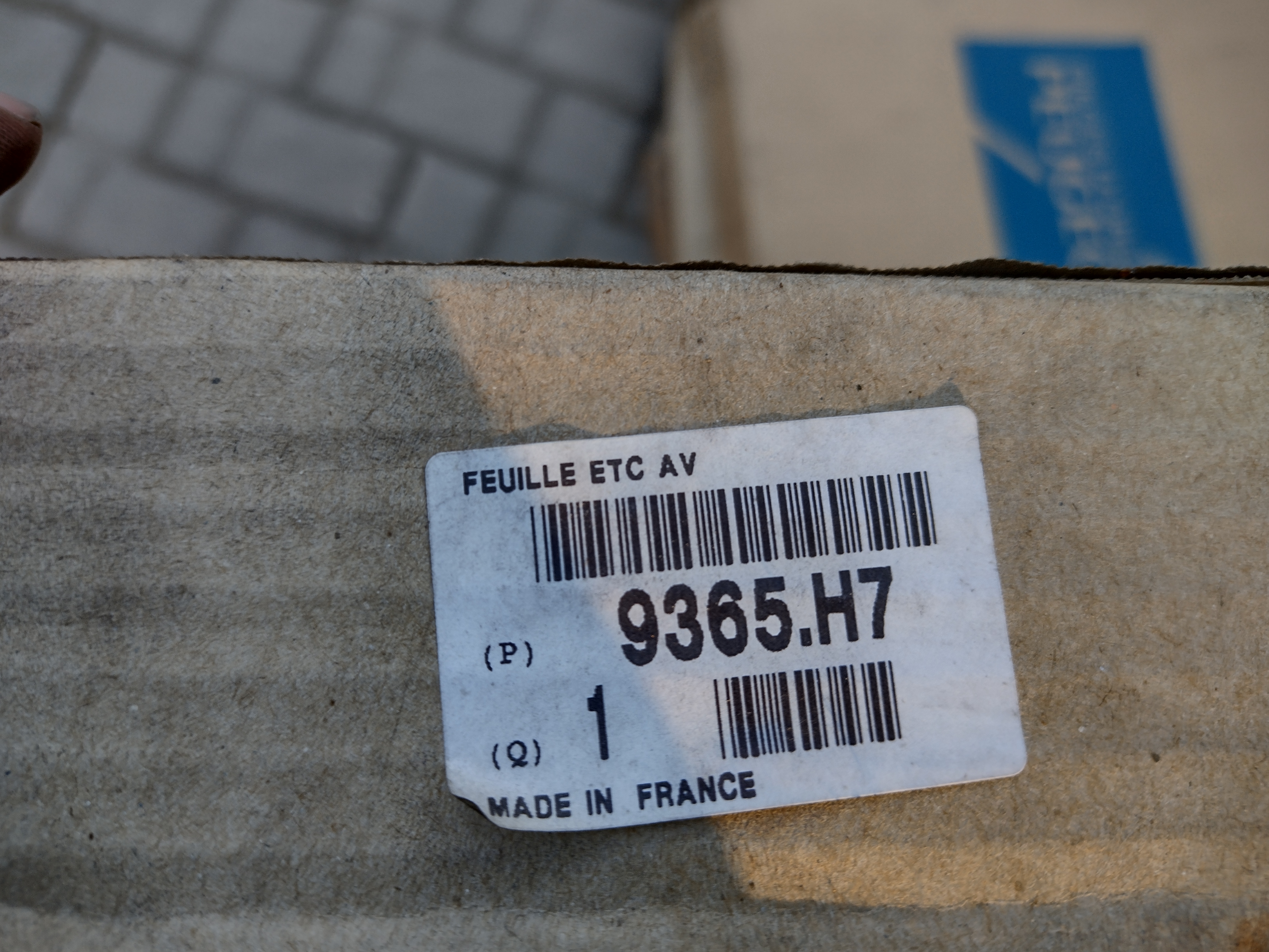 Peugeot DICHTFOLIE 9365H7 NEU NOS NEW OEM