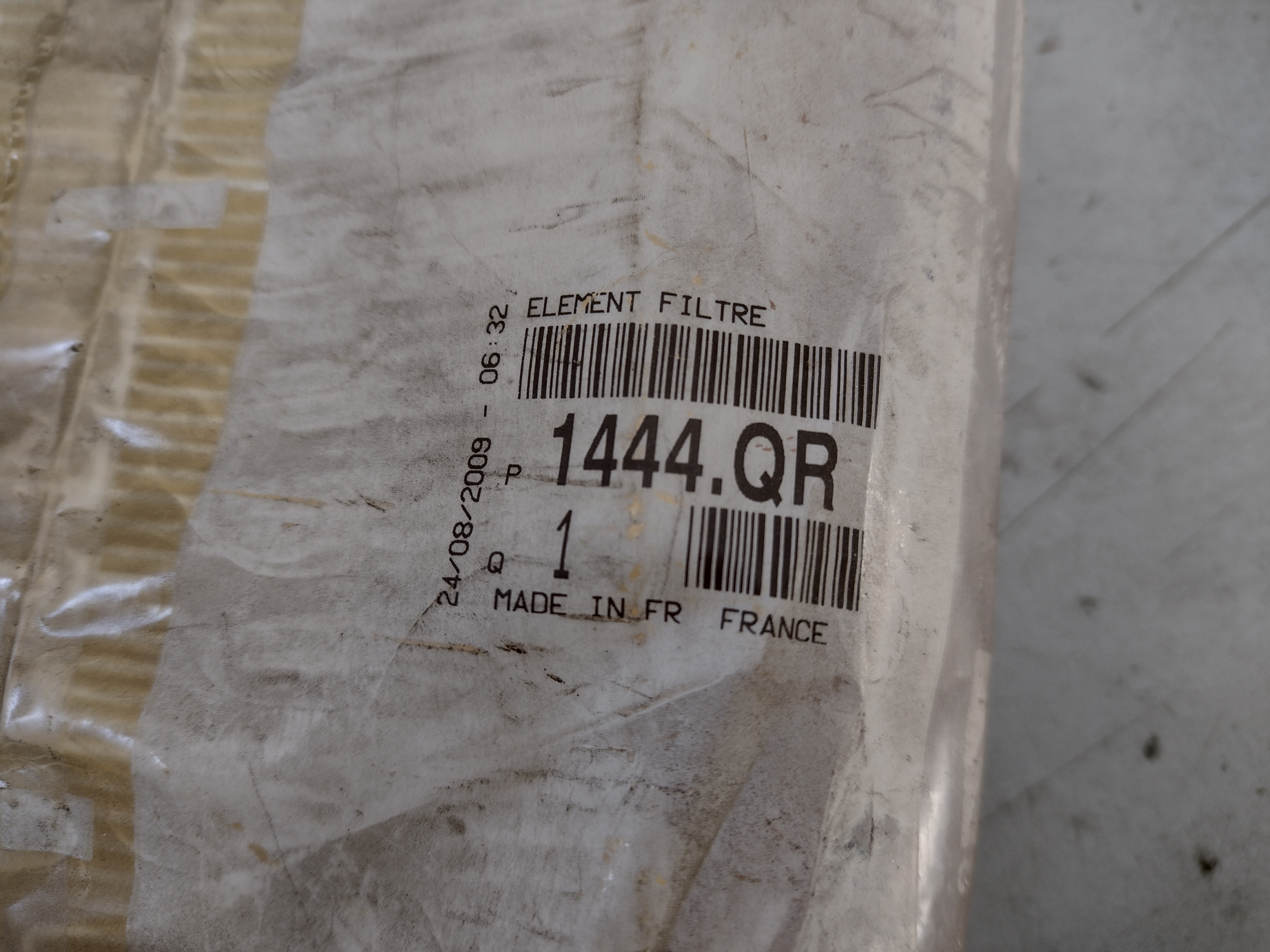 Peugeot 207 308 Citroen C4 Luftfilter 1444QR NEU NOS NEW OEM