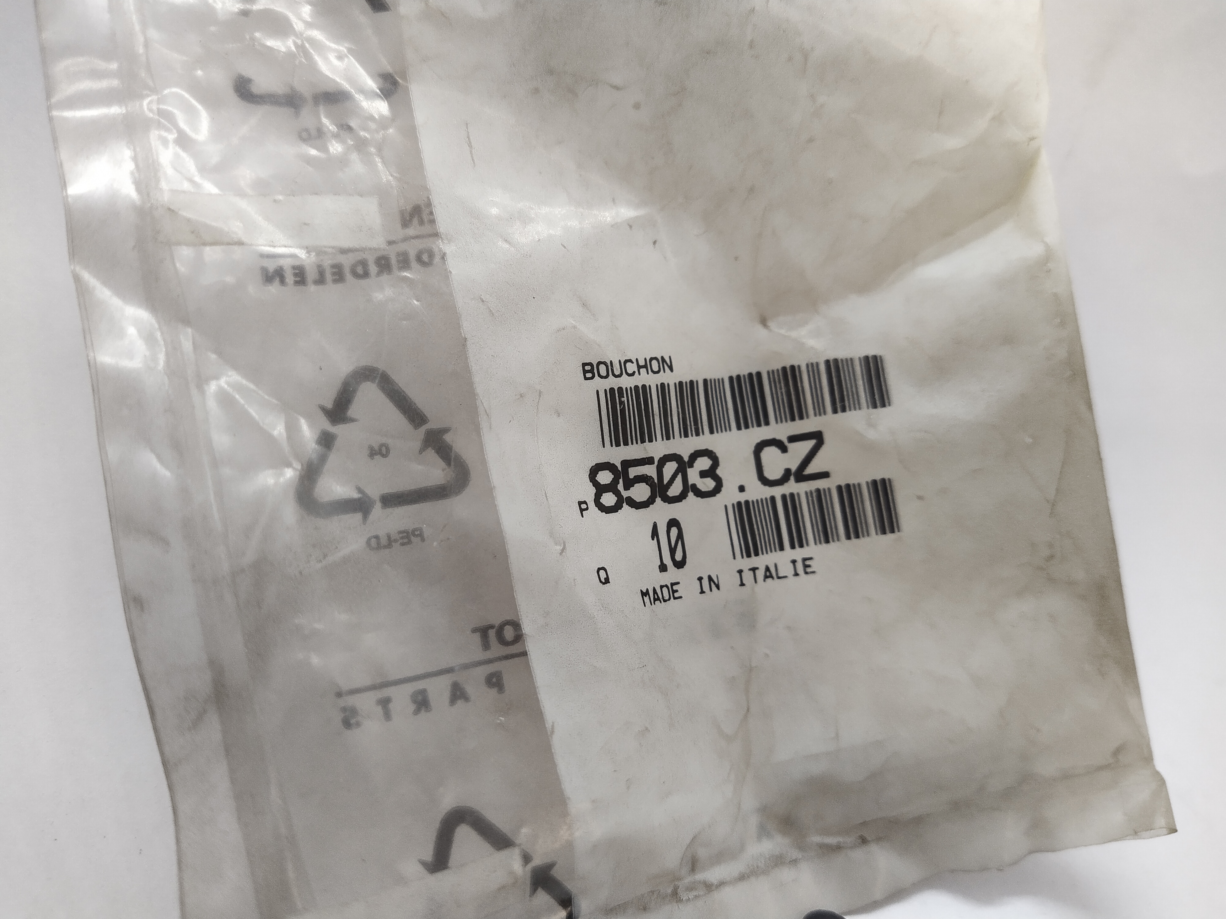 Original Citroen / Peugeot STOPFEN 8503CZ NEU NOS