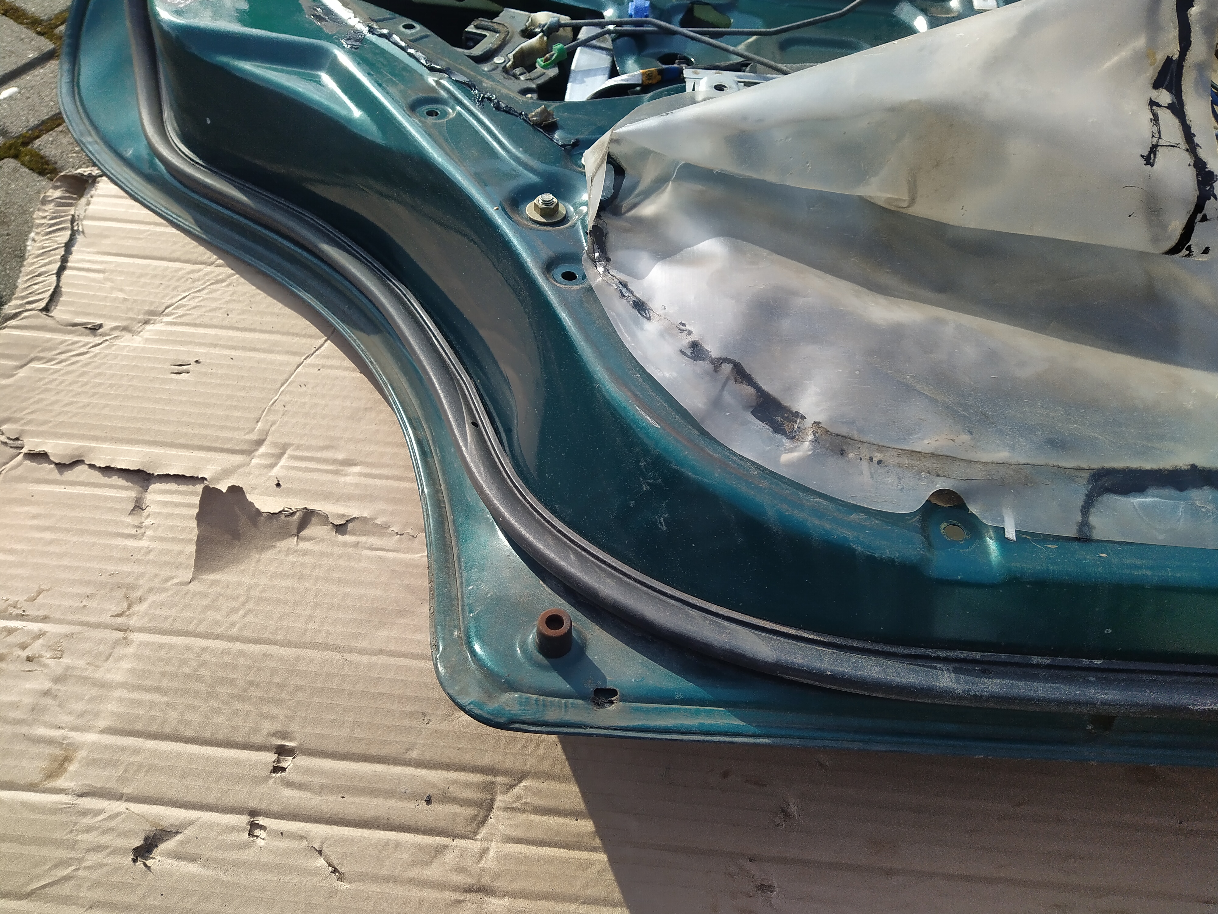 Tür Seitentür hinten links grün von Subaru Impreza GC GF 92-00