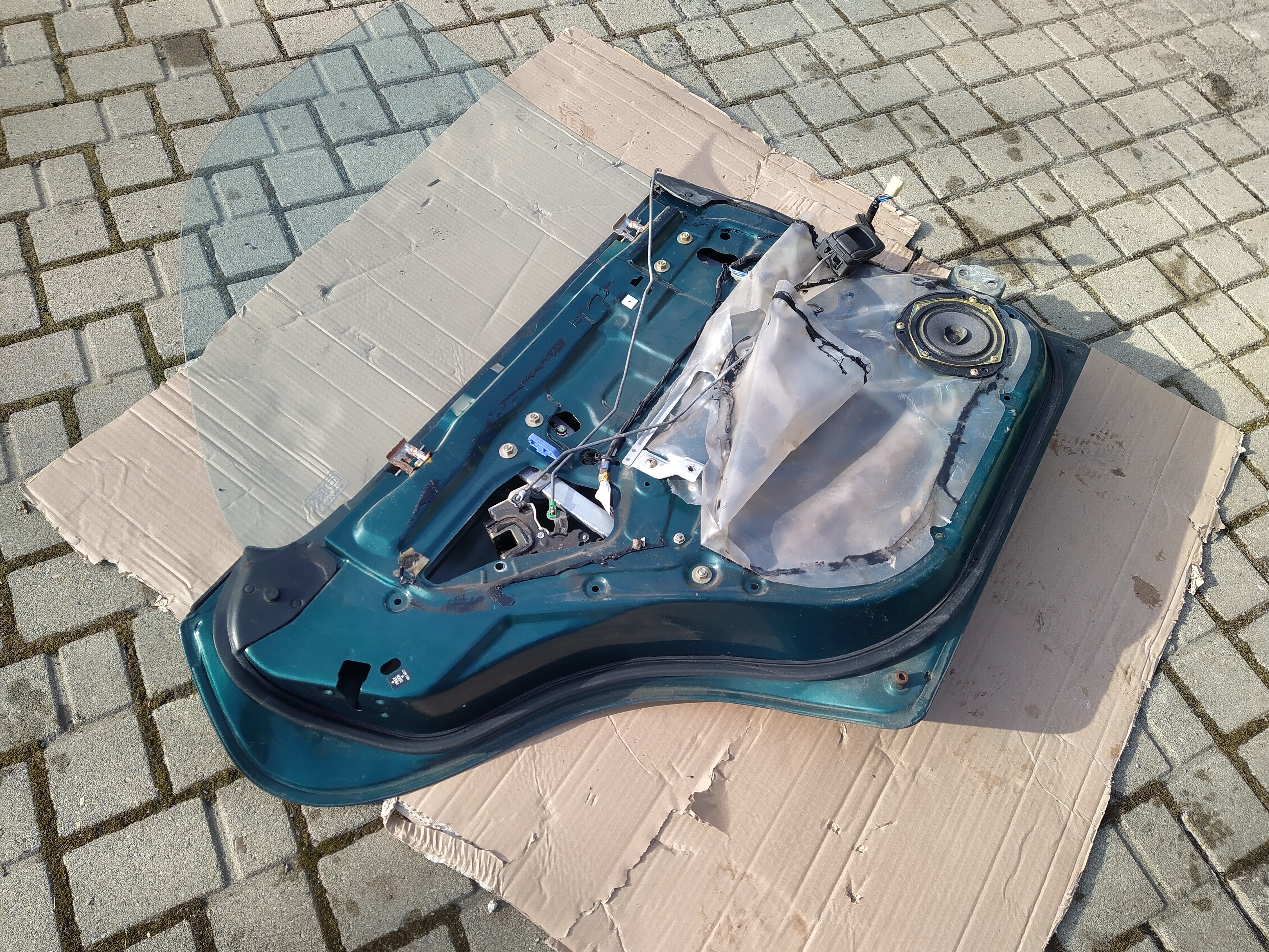 Tür Seitentür hinten links grün von Subaru Impreza GC GF 92-00