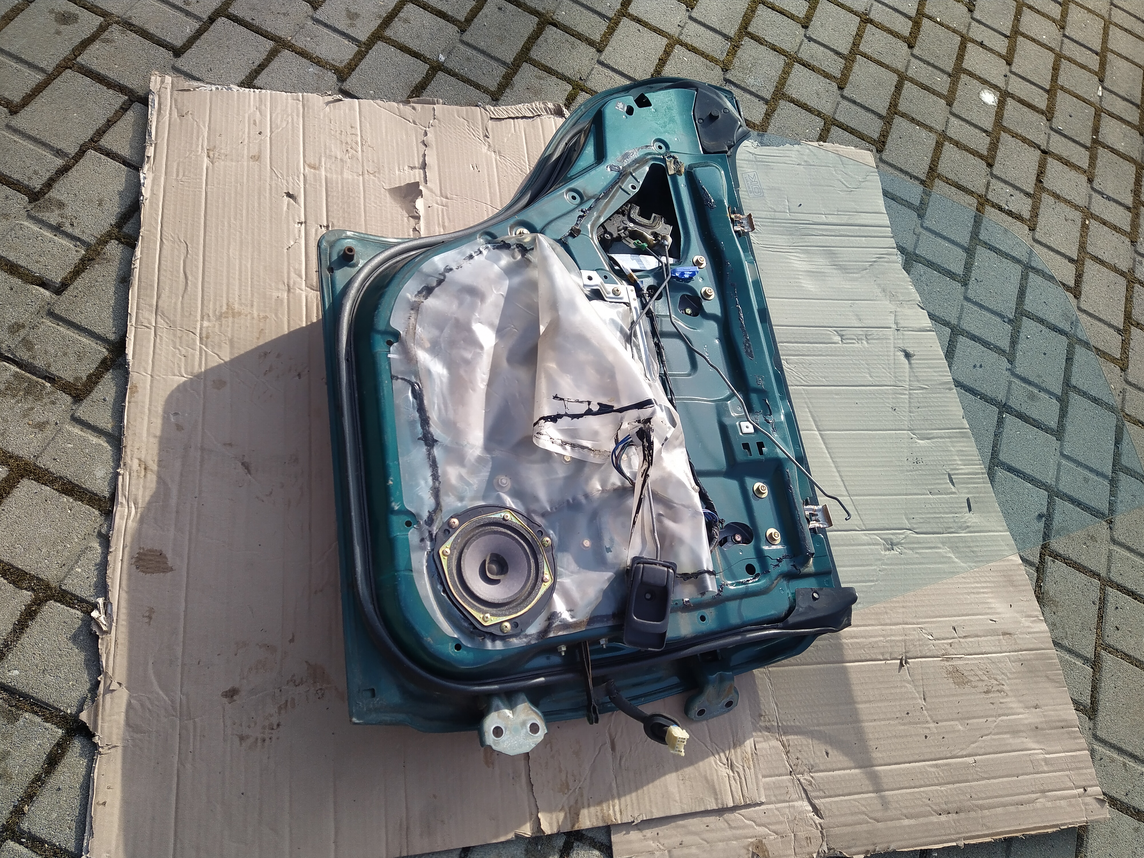 Tür Seitentür hinten links grün von Subaru Impreza GC GF 92-00