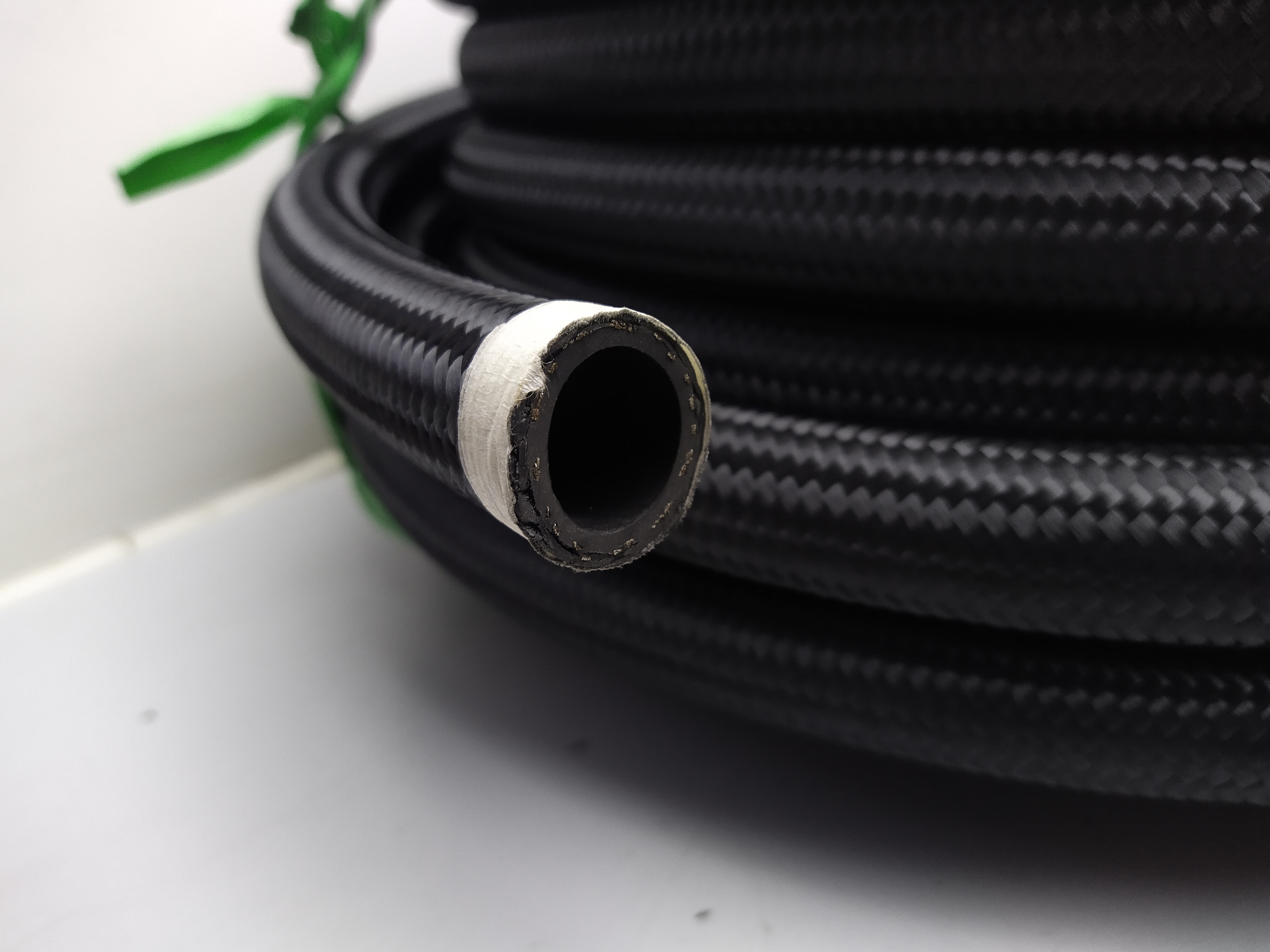 NBR Nylon Stahlflexleitung Dash 12 AN12 schwarz