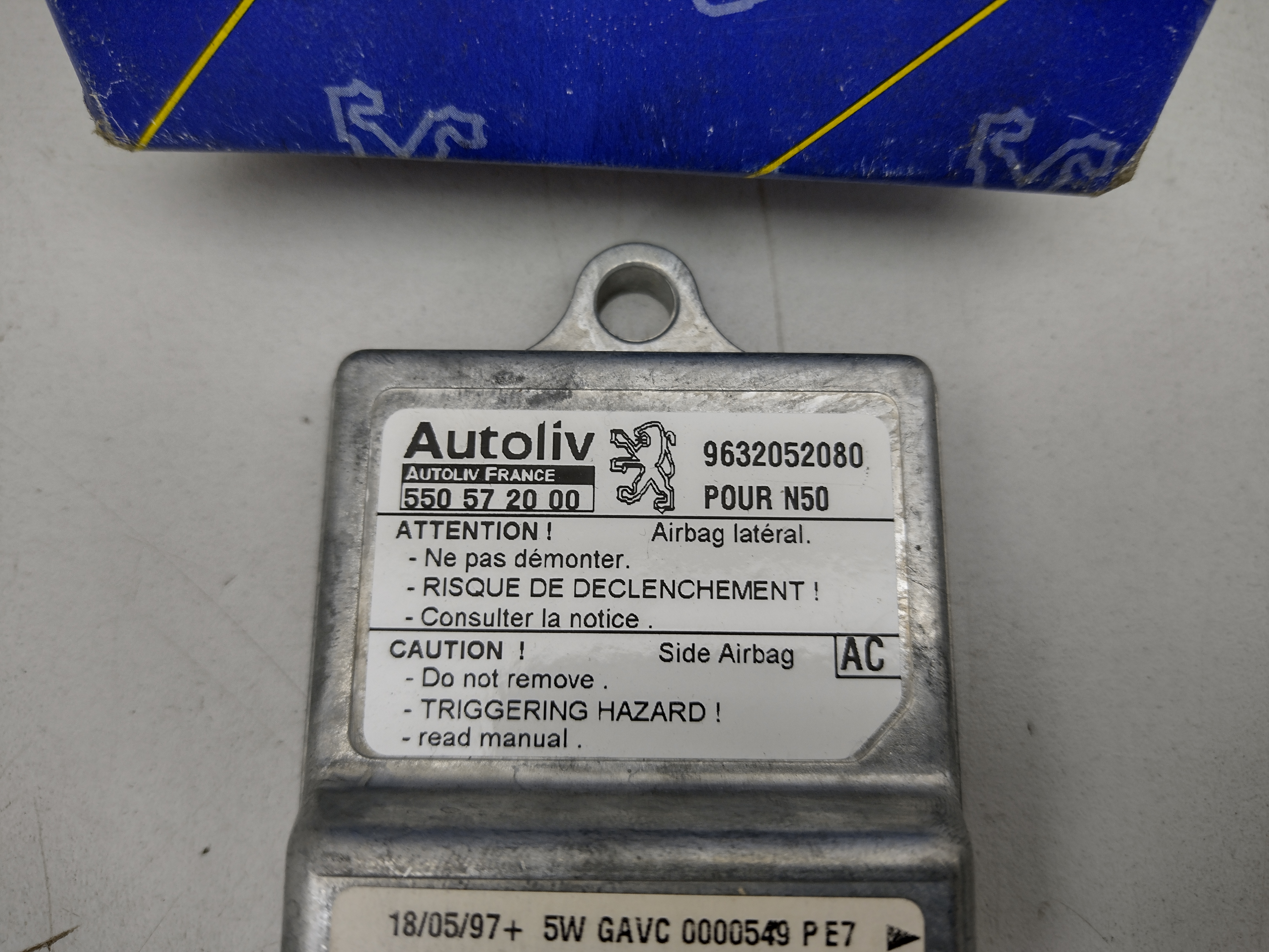 Peugeot 306 Air Bag Steuergerät 821634 NOS NEW OEM