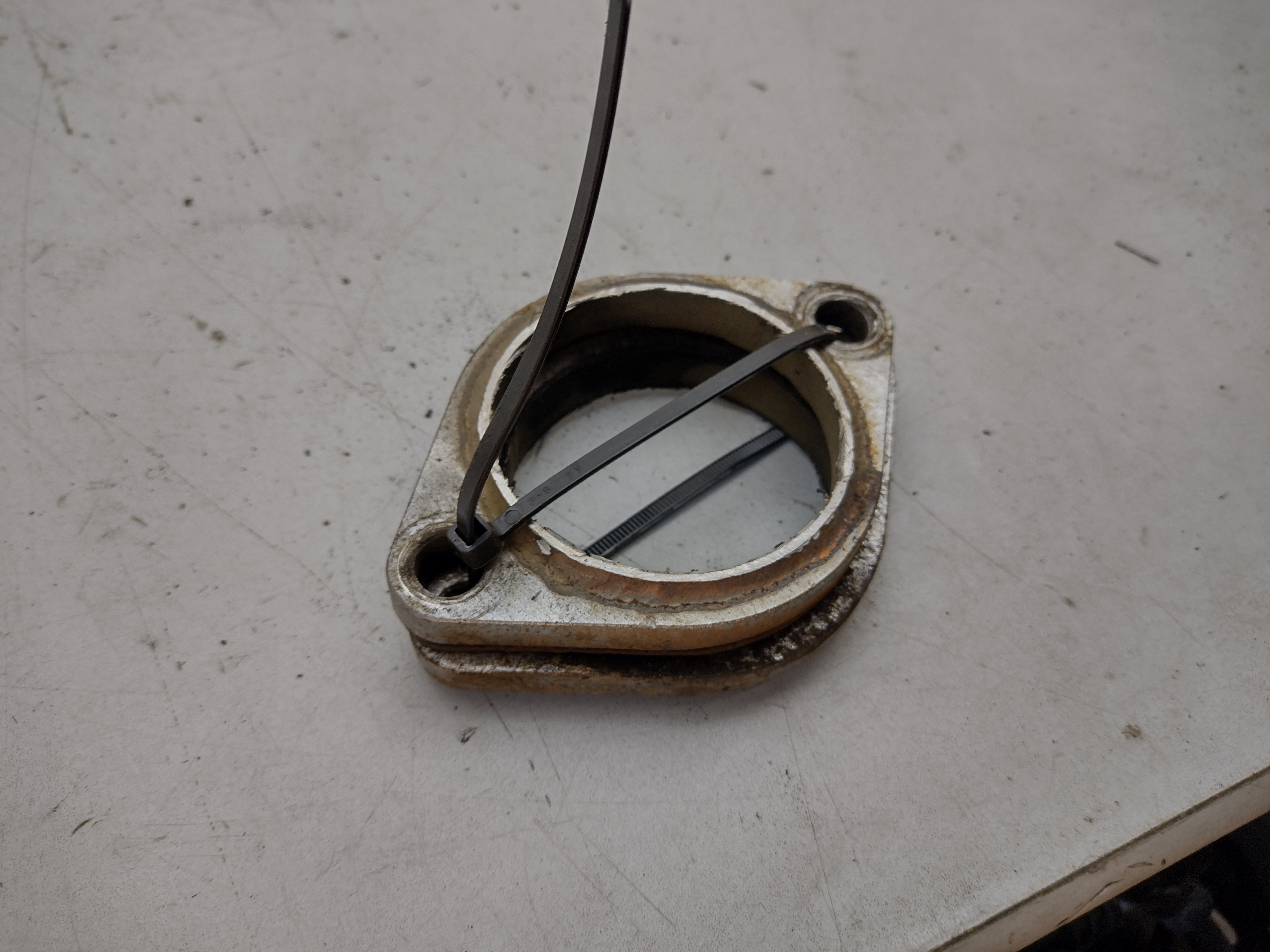 Paar  2 Loch Flansche in 3" 3 Zoll 76mm Edelstahl V2A