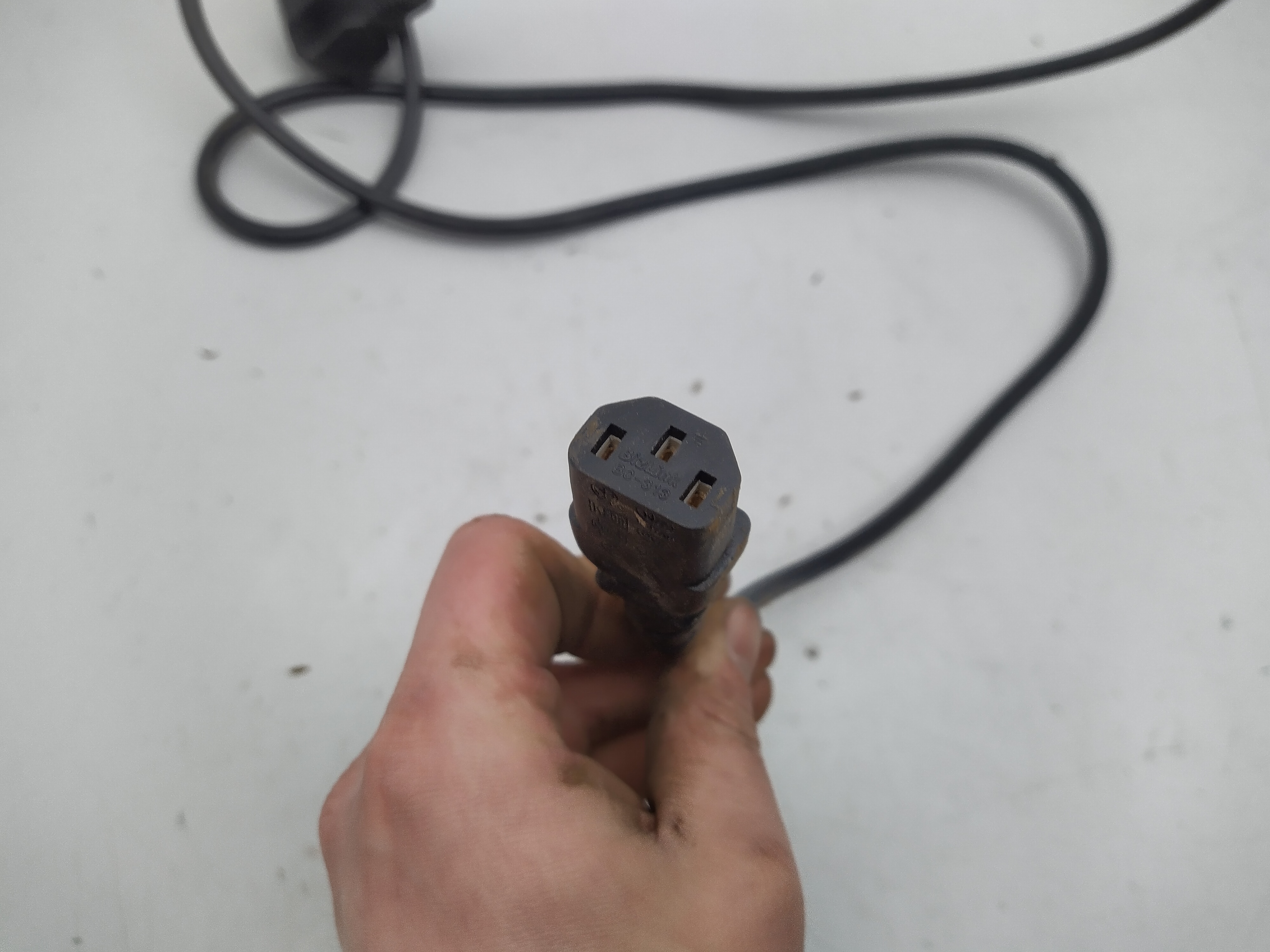 Kaltgerätekabel 230V schwarz Stromkabel