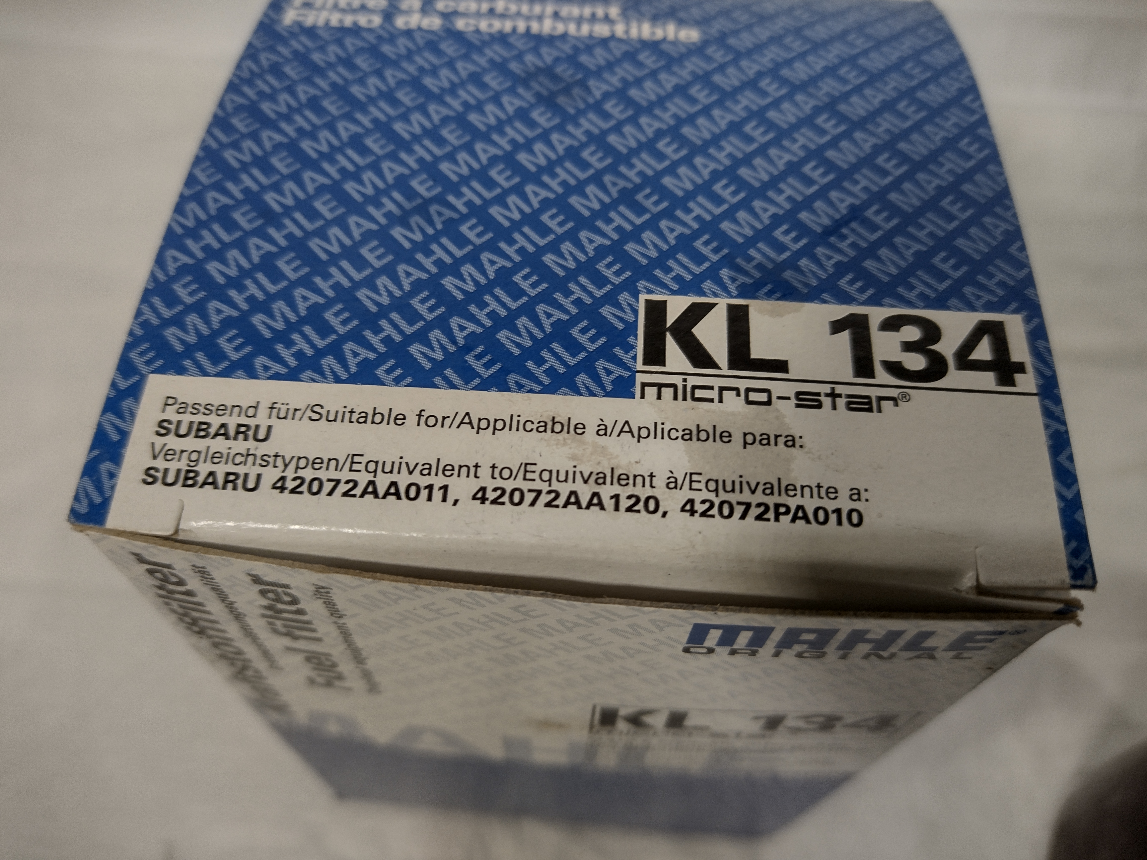 Kraftstofffilter MAHLE KL 134 für SUBARU