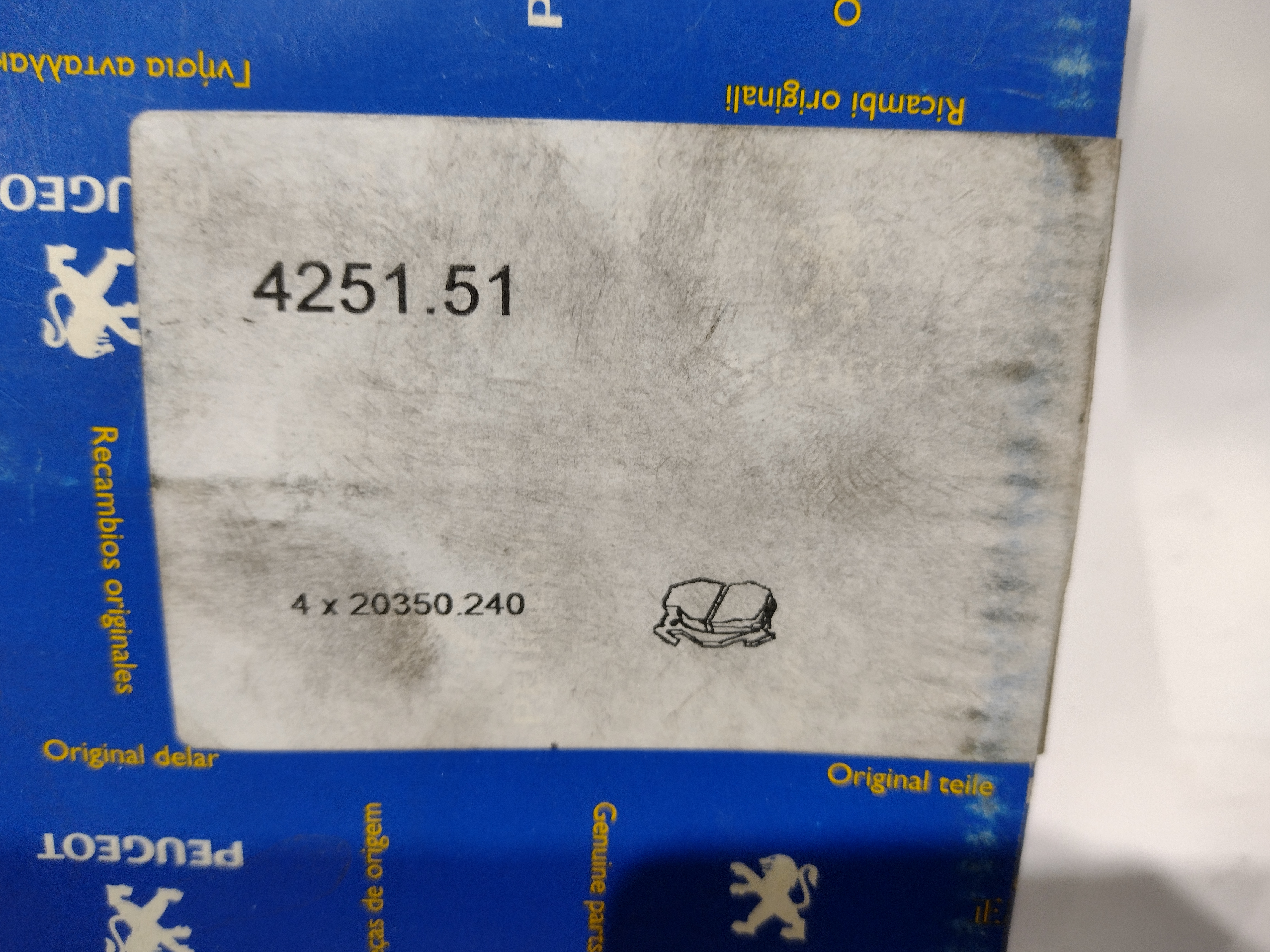 Peugeot / Citroen Bremsbeläge vorne (Sys.Bendix) 425151 NEU NOS NEW