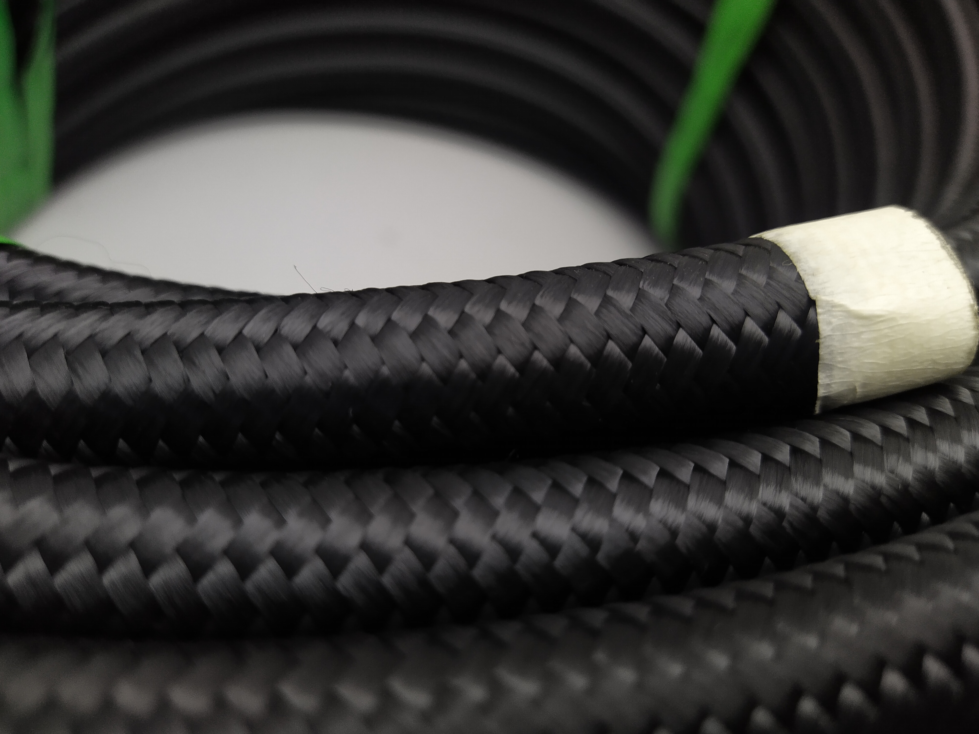 NBR Nylon Stahlflexleitung Dash 8 AN8 schwarz
