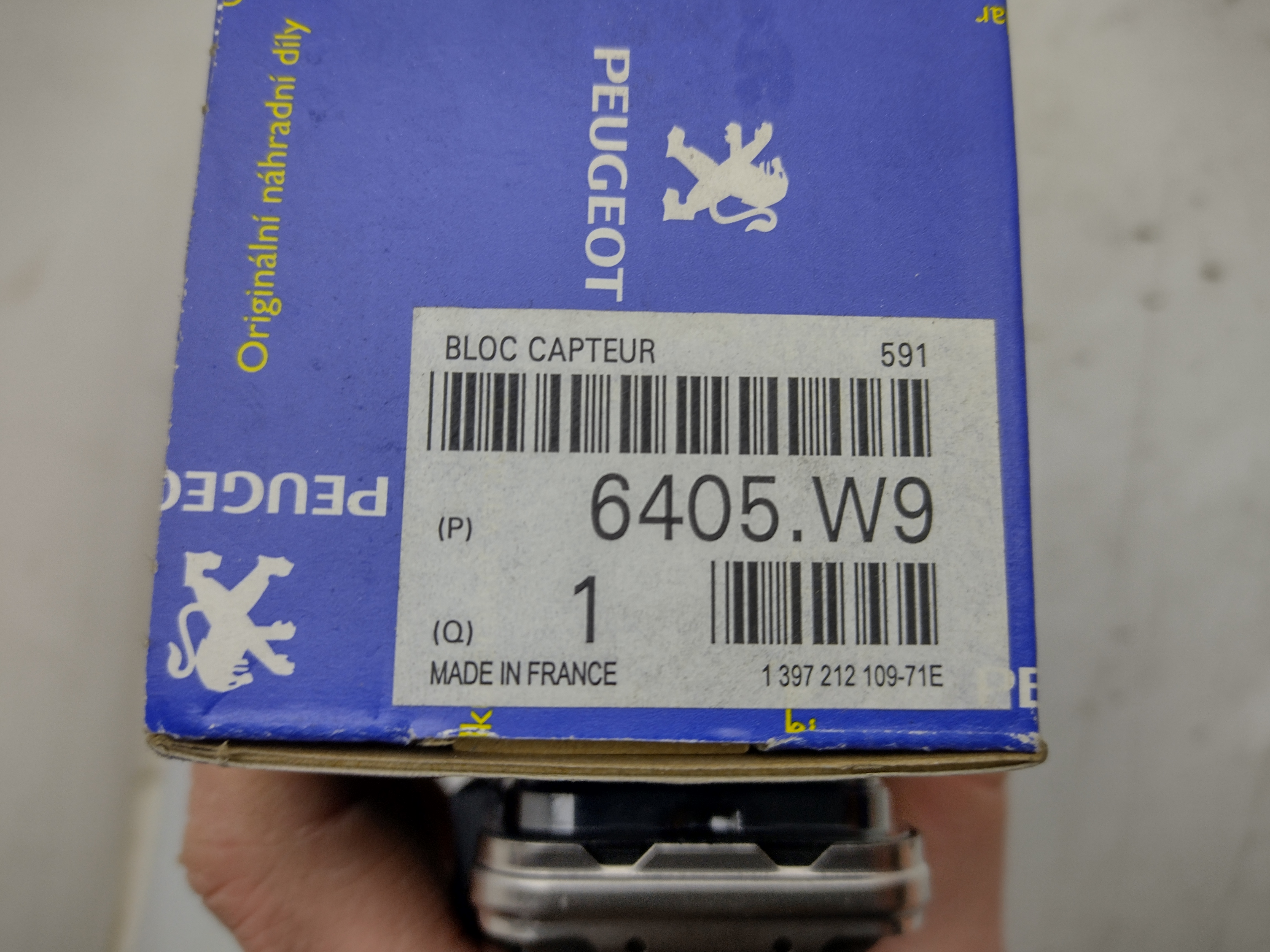 Peugeot / Citroen Regensensor 6405W9 NEU NOS NEW OEM