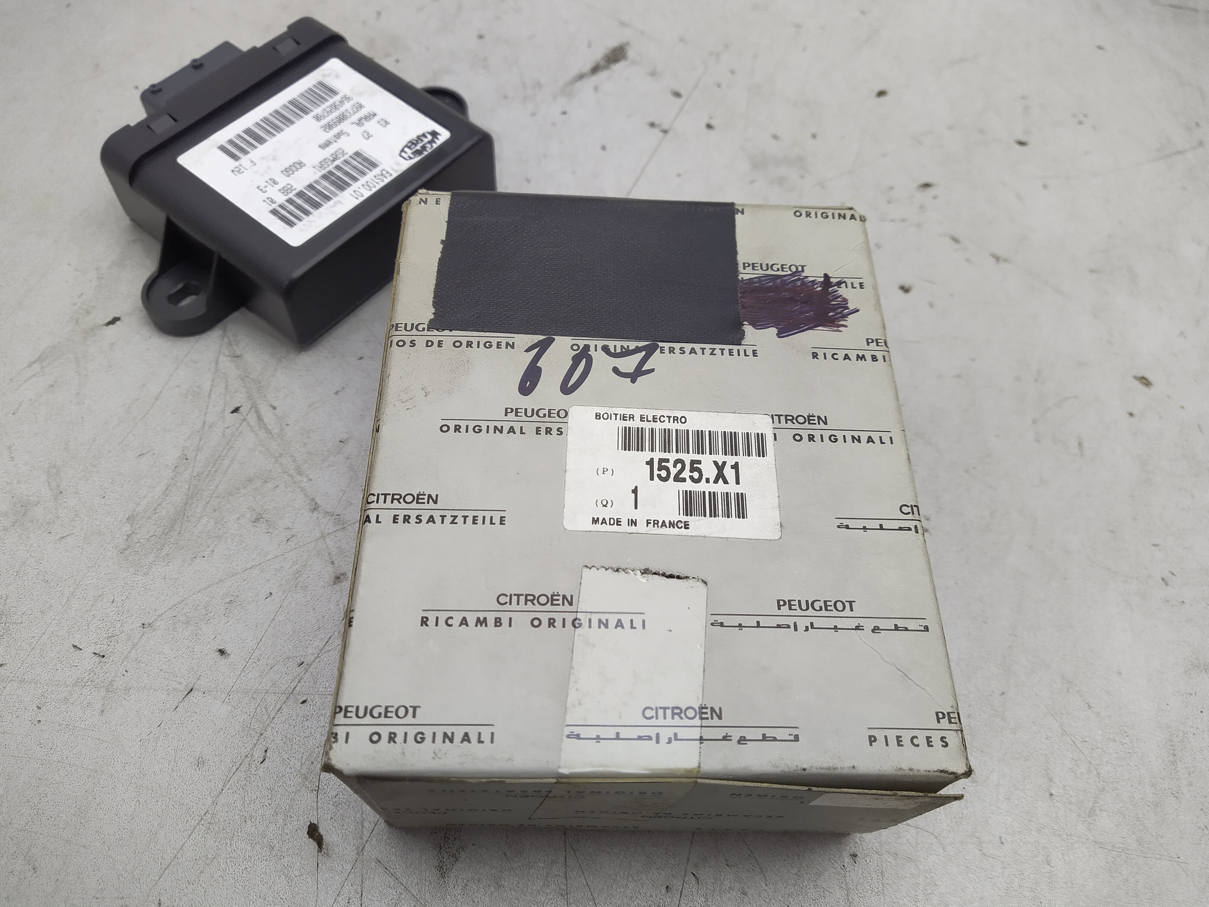 Citroen / Peugeot STEUERGERÄT PARTIKELFILTER 1525X1 NEU NOS NEW