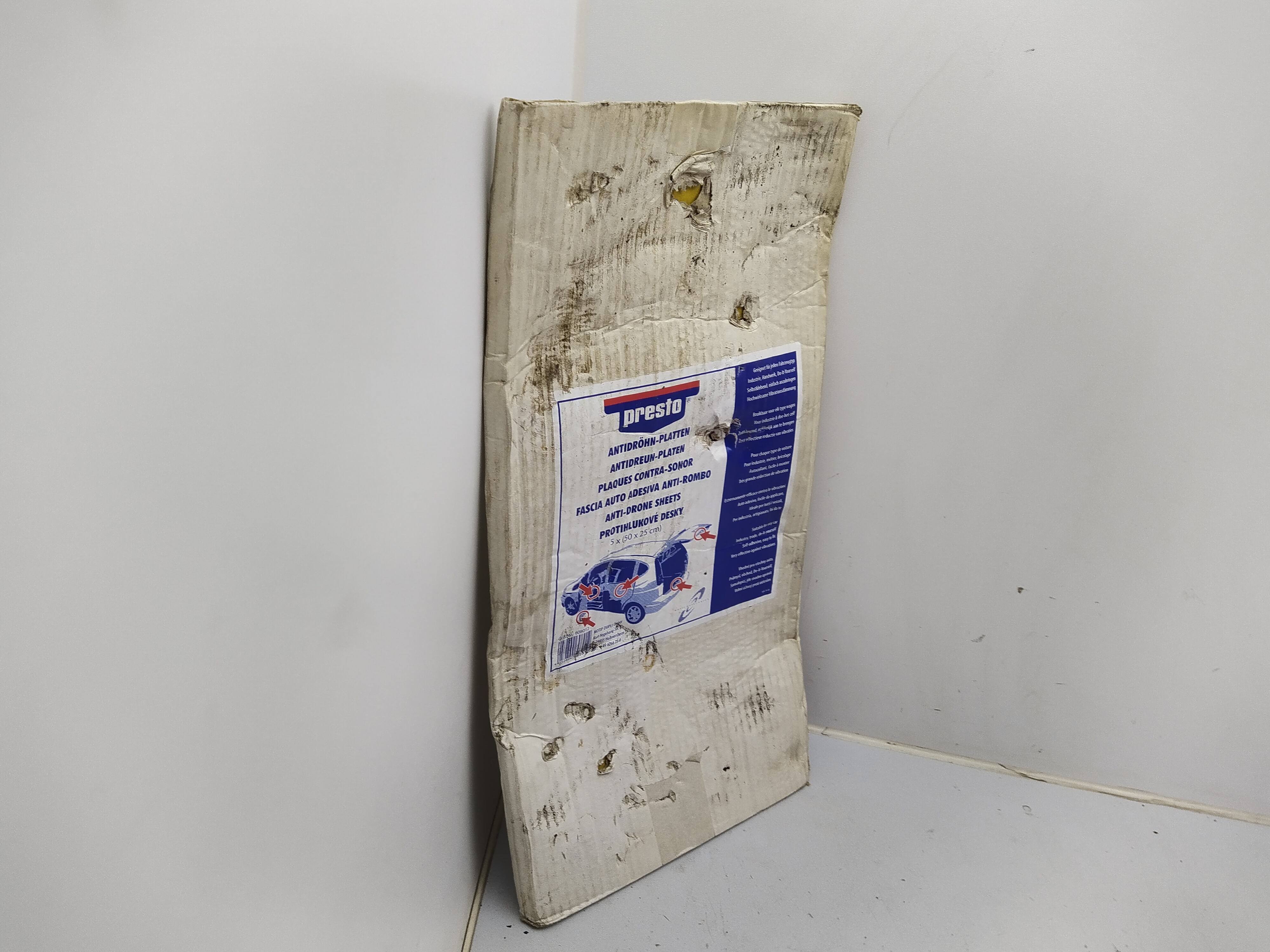 presto Antidröhnplatte schwarz 50 x 25 cm