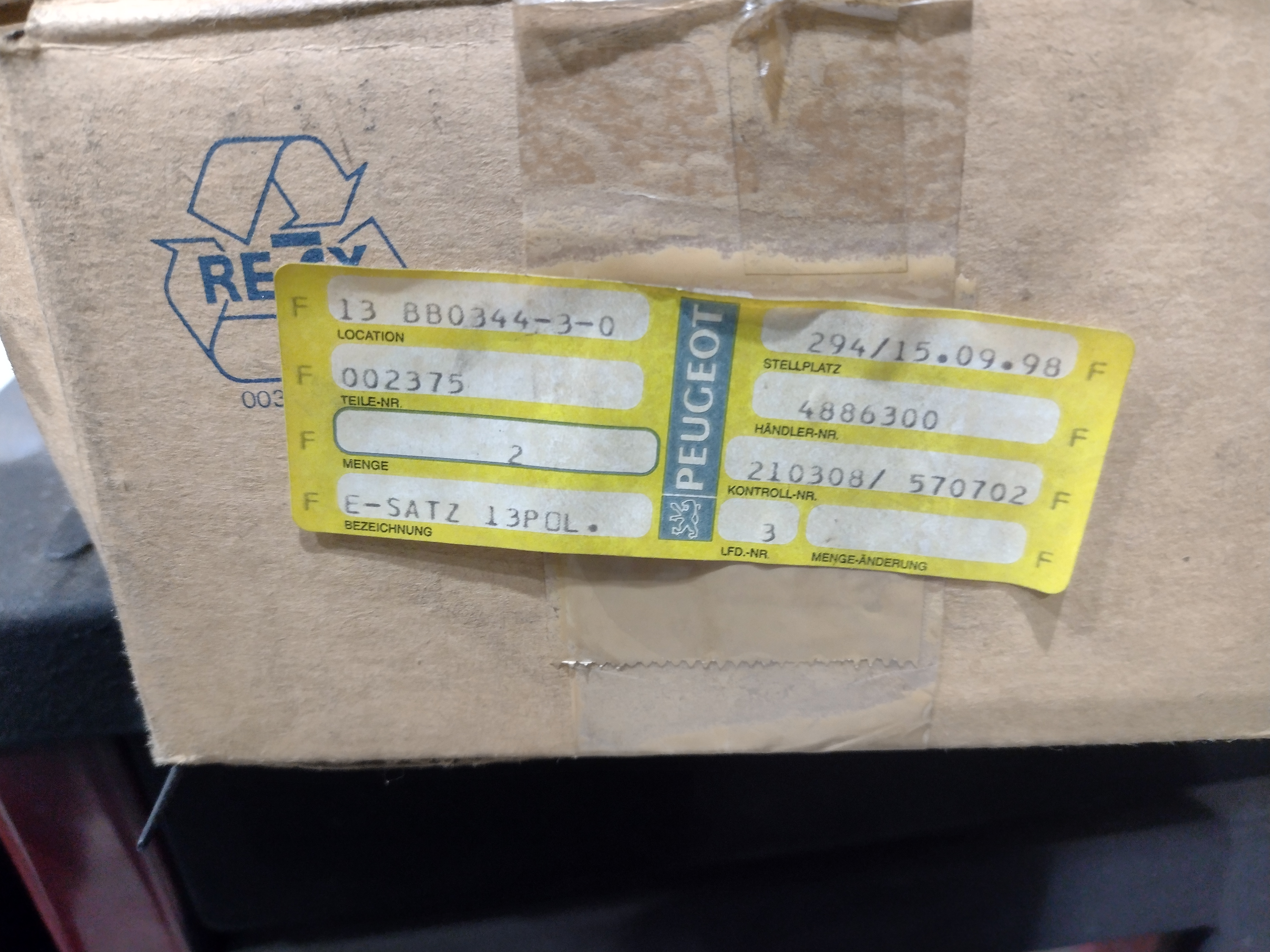 Peugeot / Citroen Relais Reley Relay 002375 NEU NOS NEW