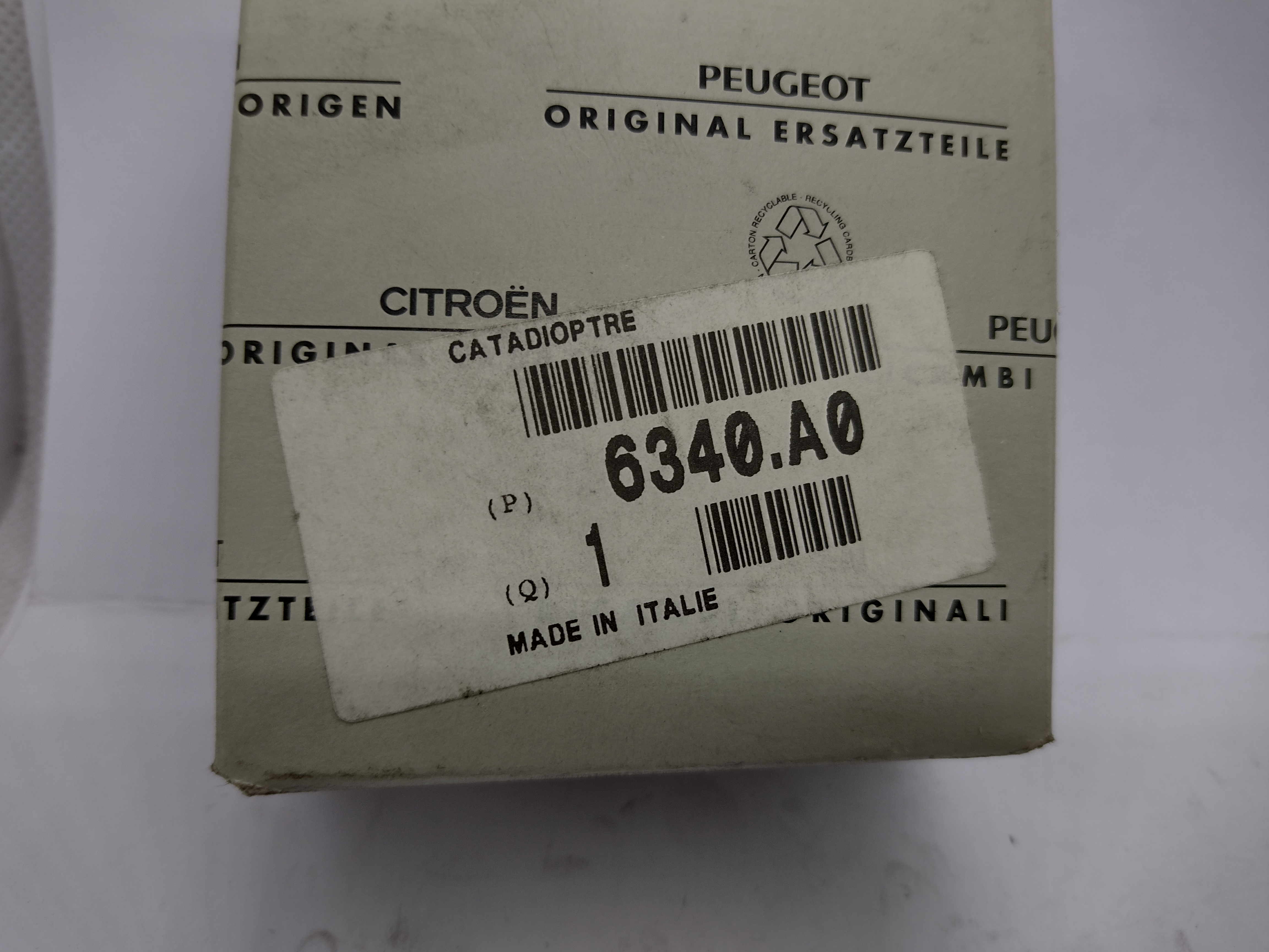 Peugeot Boxer / Citroen Jumper Rückstrahler 6340A0 NEU NOS NEW OEM