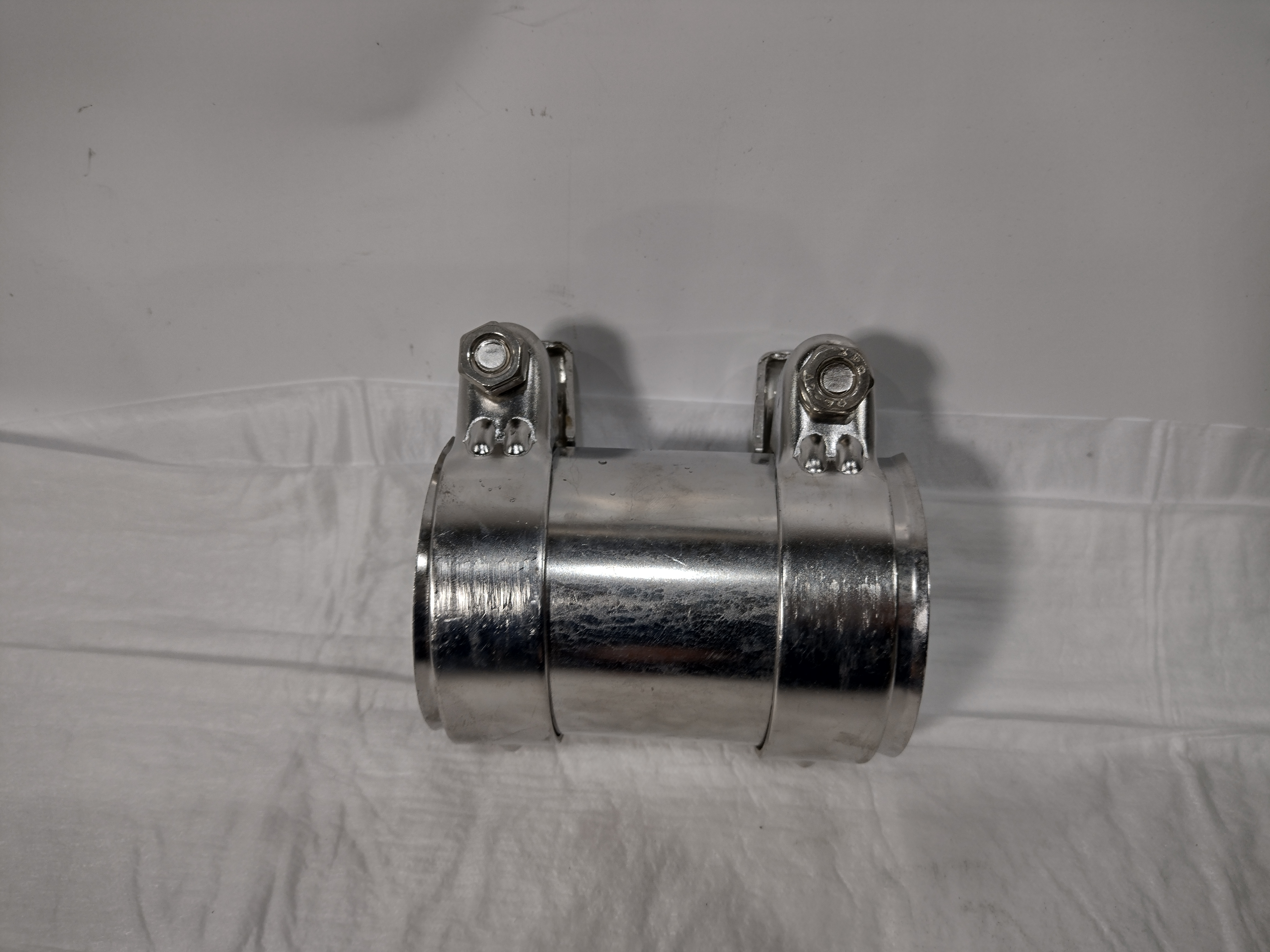 Edelstahl V2A Rohrverbinder Abgasanlage HJS  Neu 76mm 3" Zoll