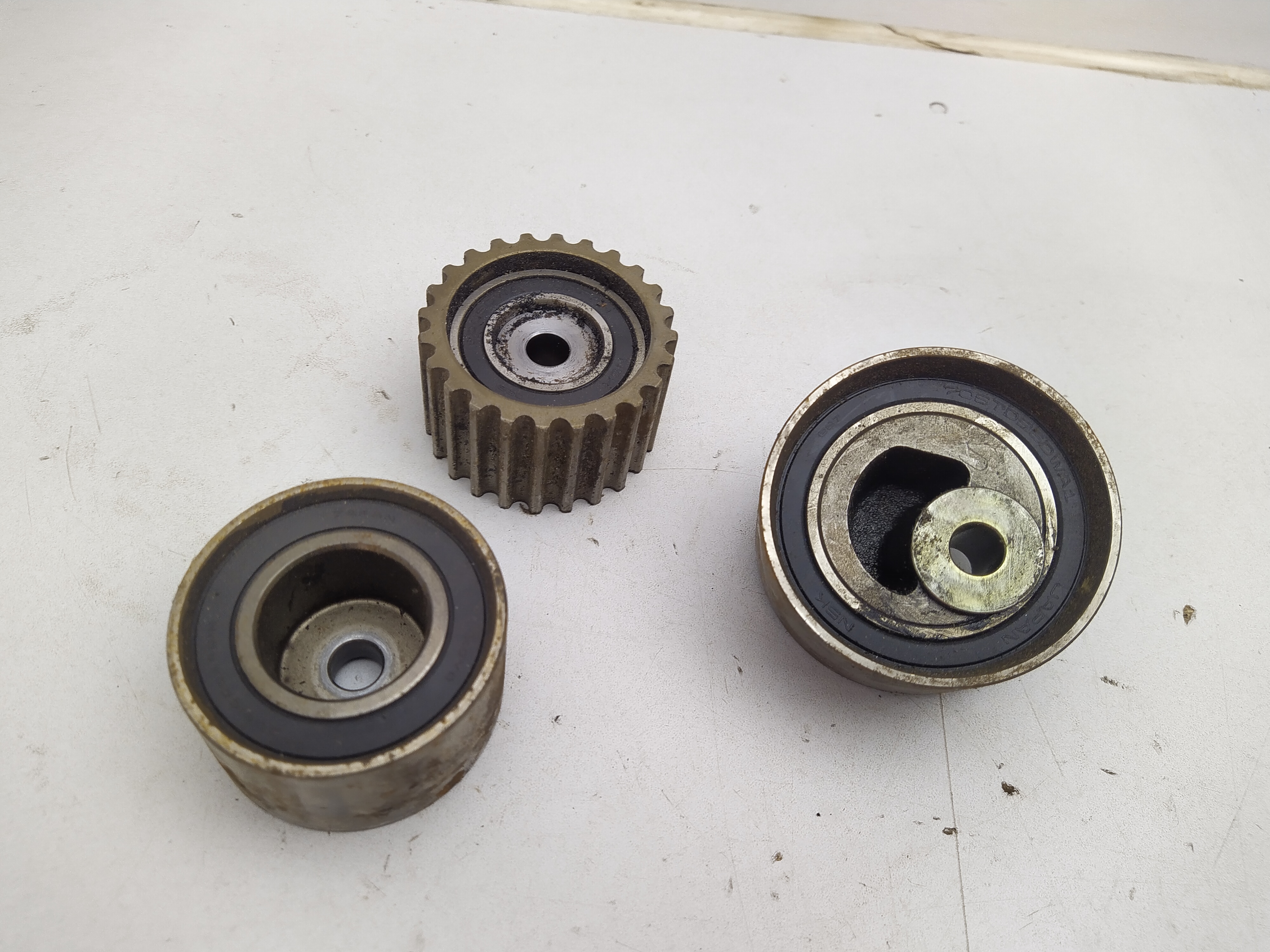 Räder Rollen Zahnriemen von einen Subaru EJ20G Turbomotor