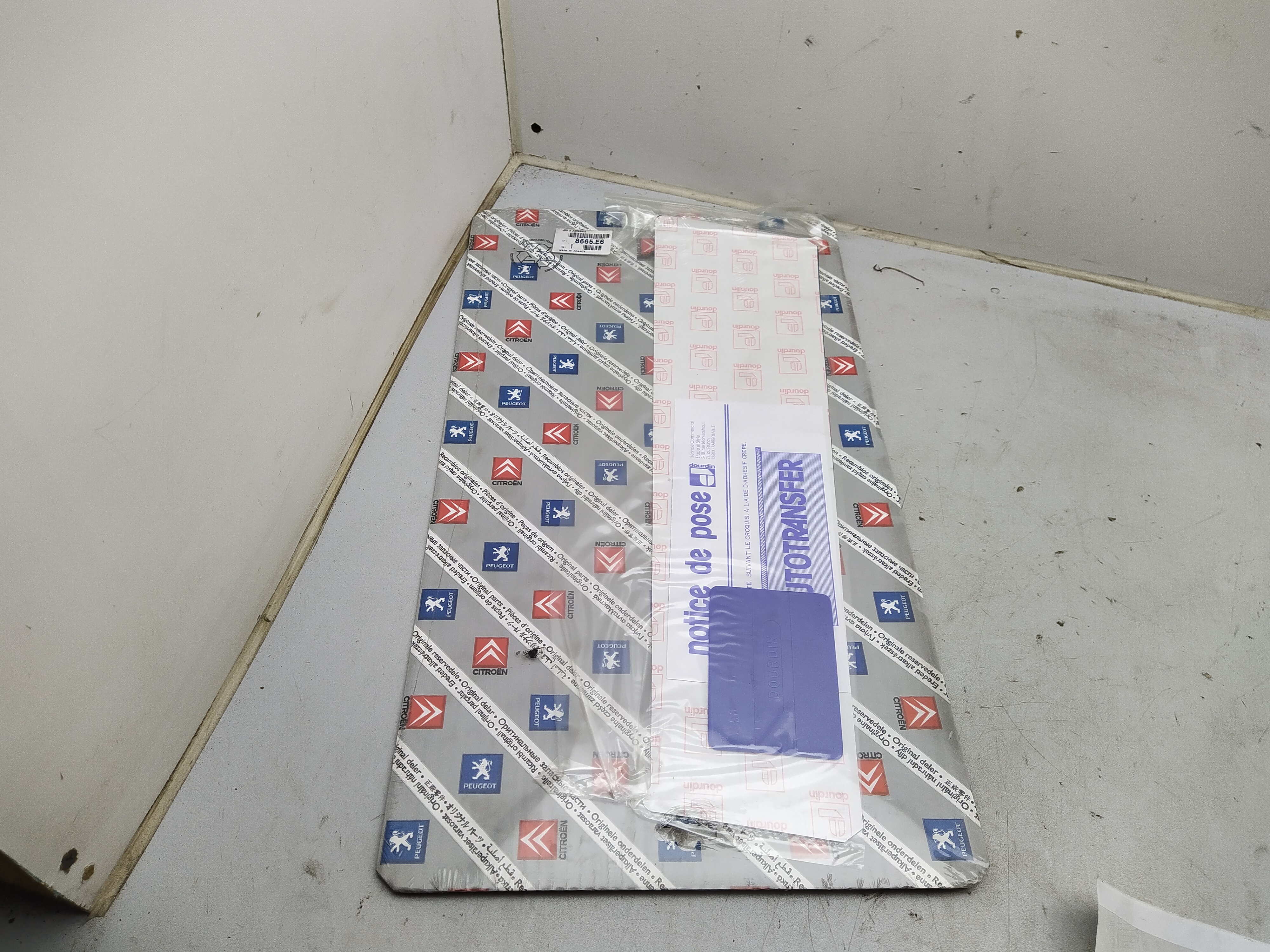 Original Peugeot 307 Satz Türaufkleber vorne 8665E6 NEU NOS