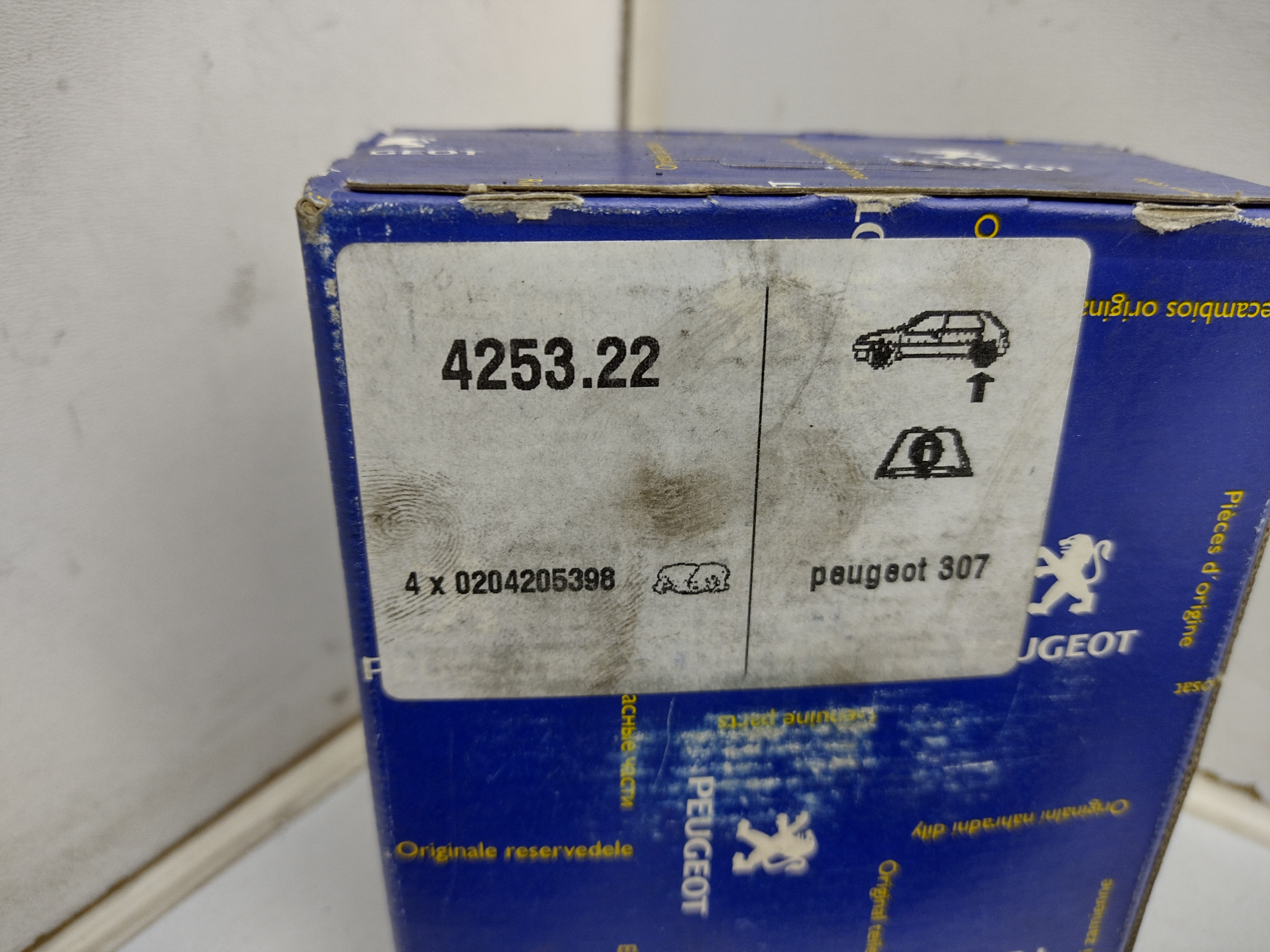 Peugeot 207 307 / Citroen C4 Bremsbeläge hinten (Sys.Bosch) 425322 NOS NEW OEM