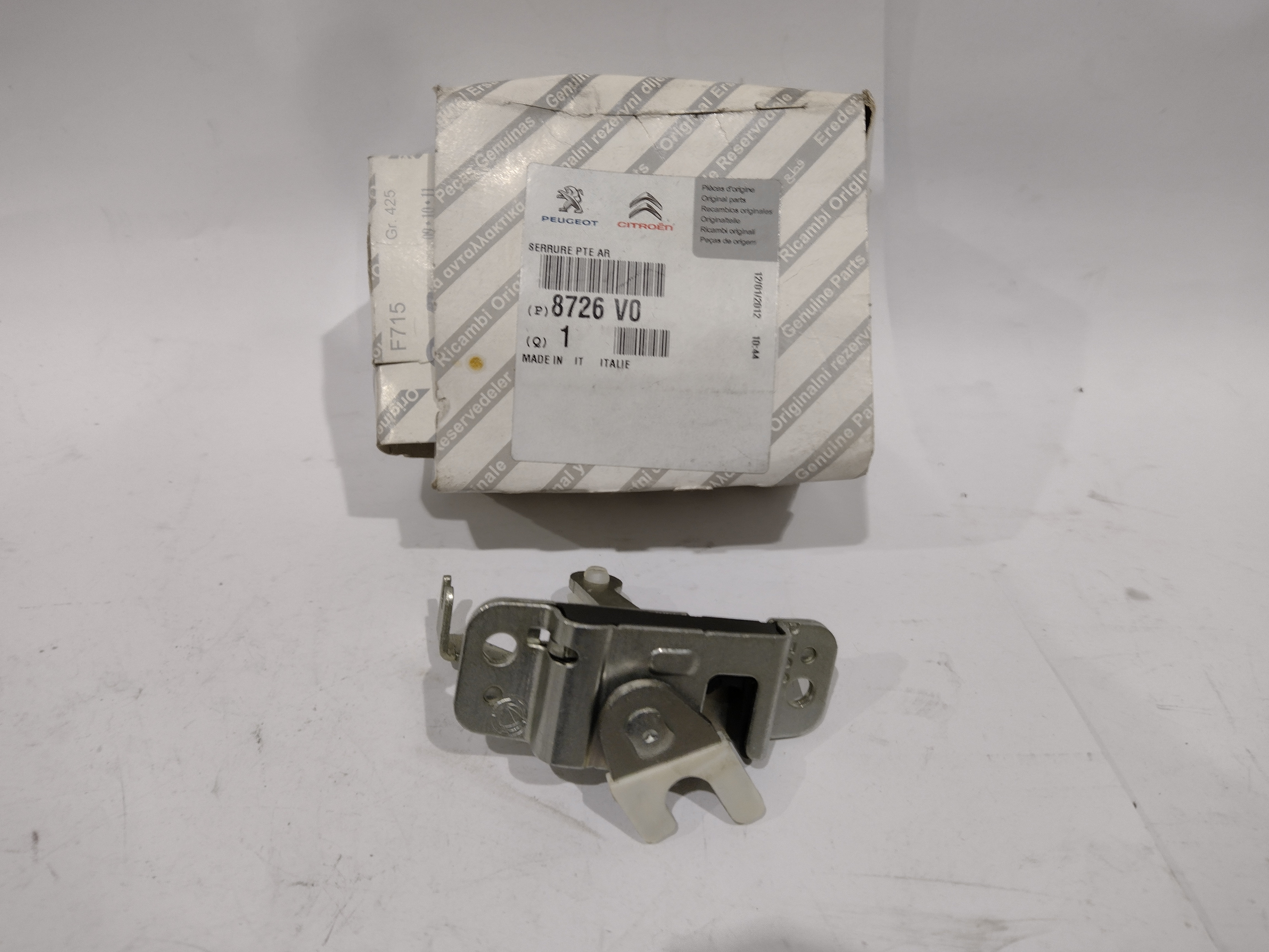 Peugeot Boxer / Citroen Jumper TÜRVERSCHLUSS 8726V0 NEU NOS NEW