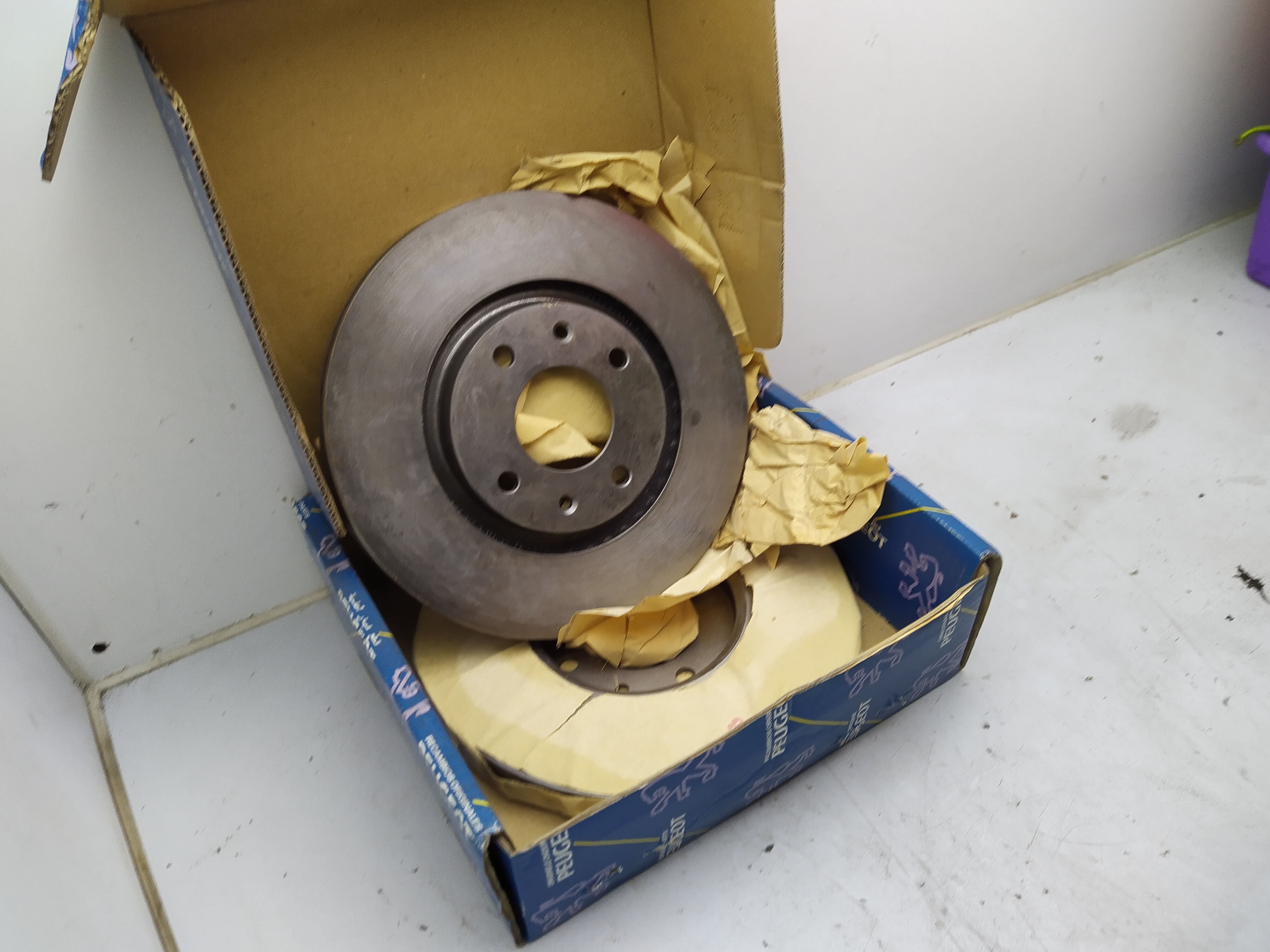 Original Peugeot  Satz Bremsscheiben vorne 283x22 4246G1 NEU NOS NEW
