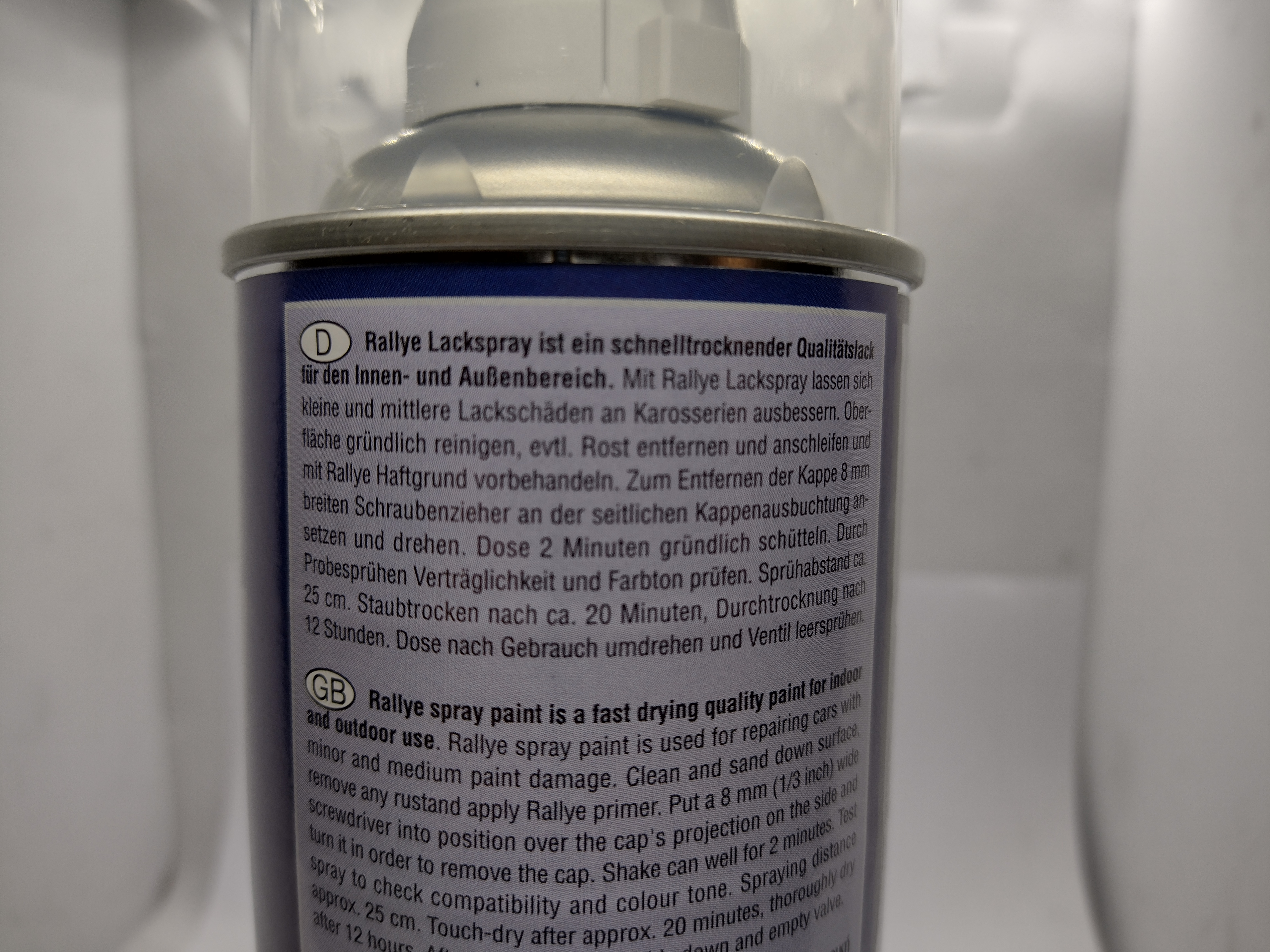 Klarlack glanz Spraydose Rallye Lackspray 400ml Sprühdose