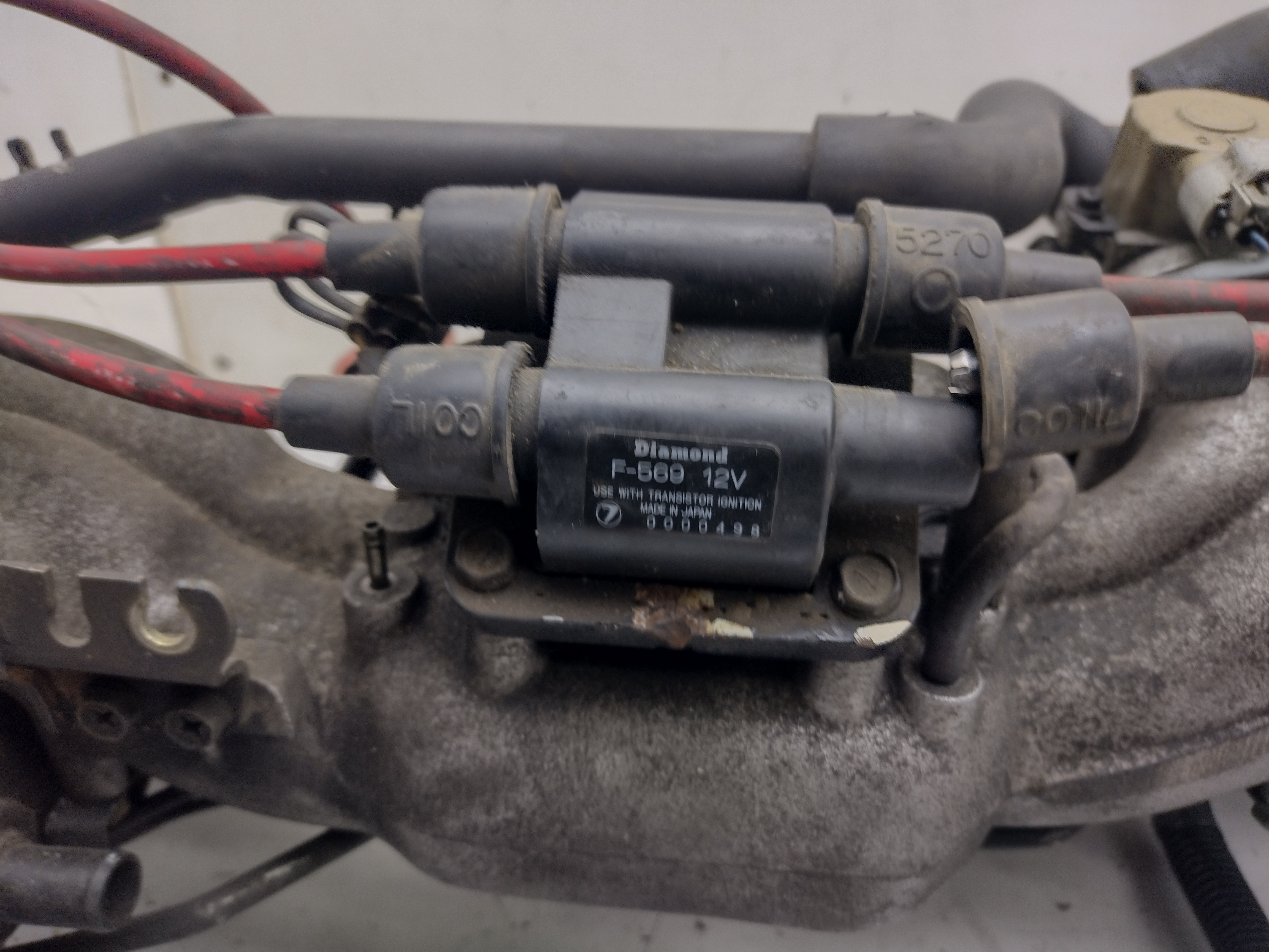 Ansaugbrücke mit Inlet Drosselklappe Einspritzdüsen Zündspule kabelbaum für Subaru Impreza GT 96-98 EJ20K