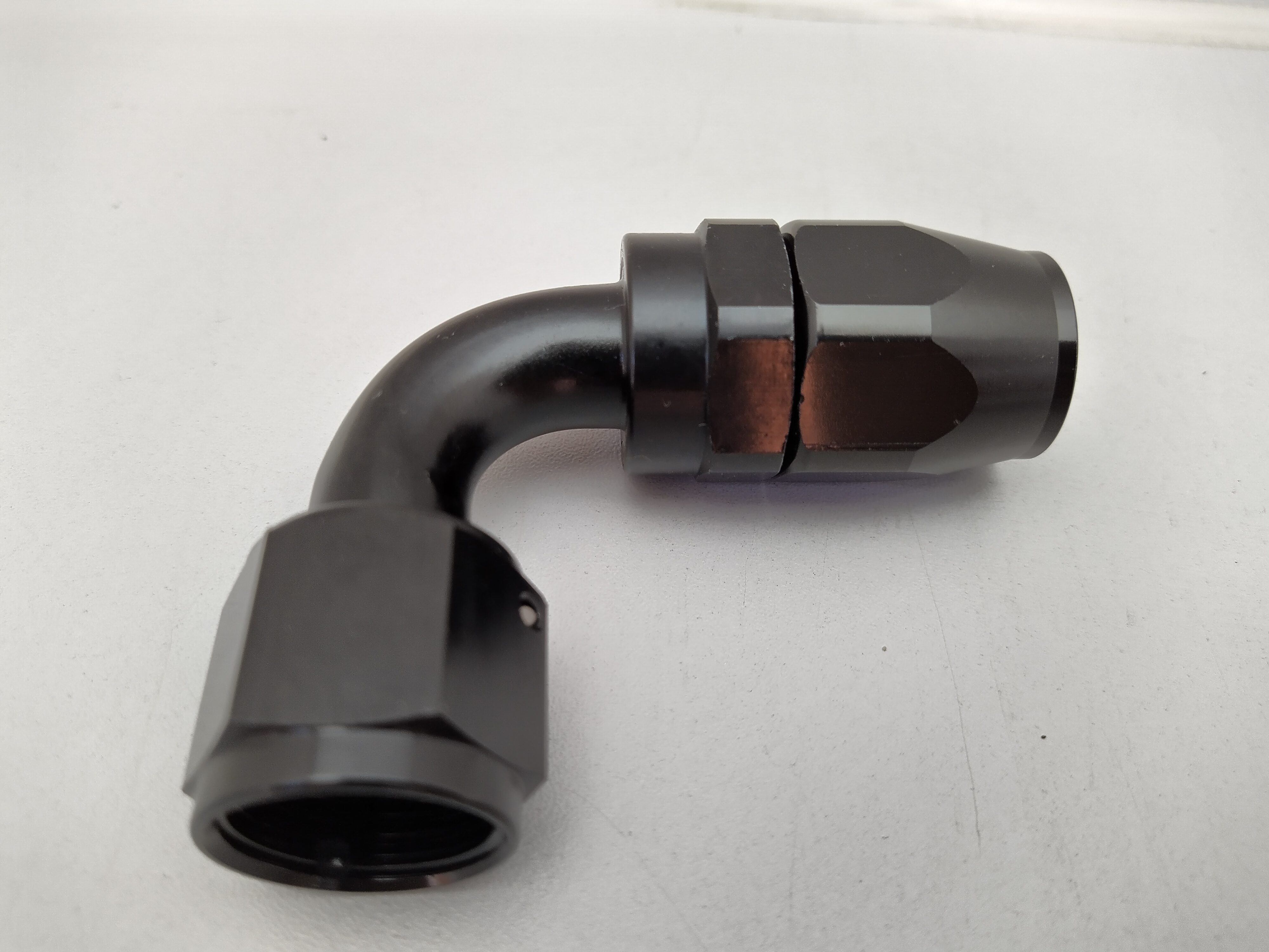 Alu-Fitting schwarz AN10 Dash 10 90°