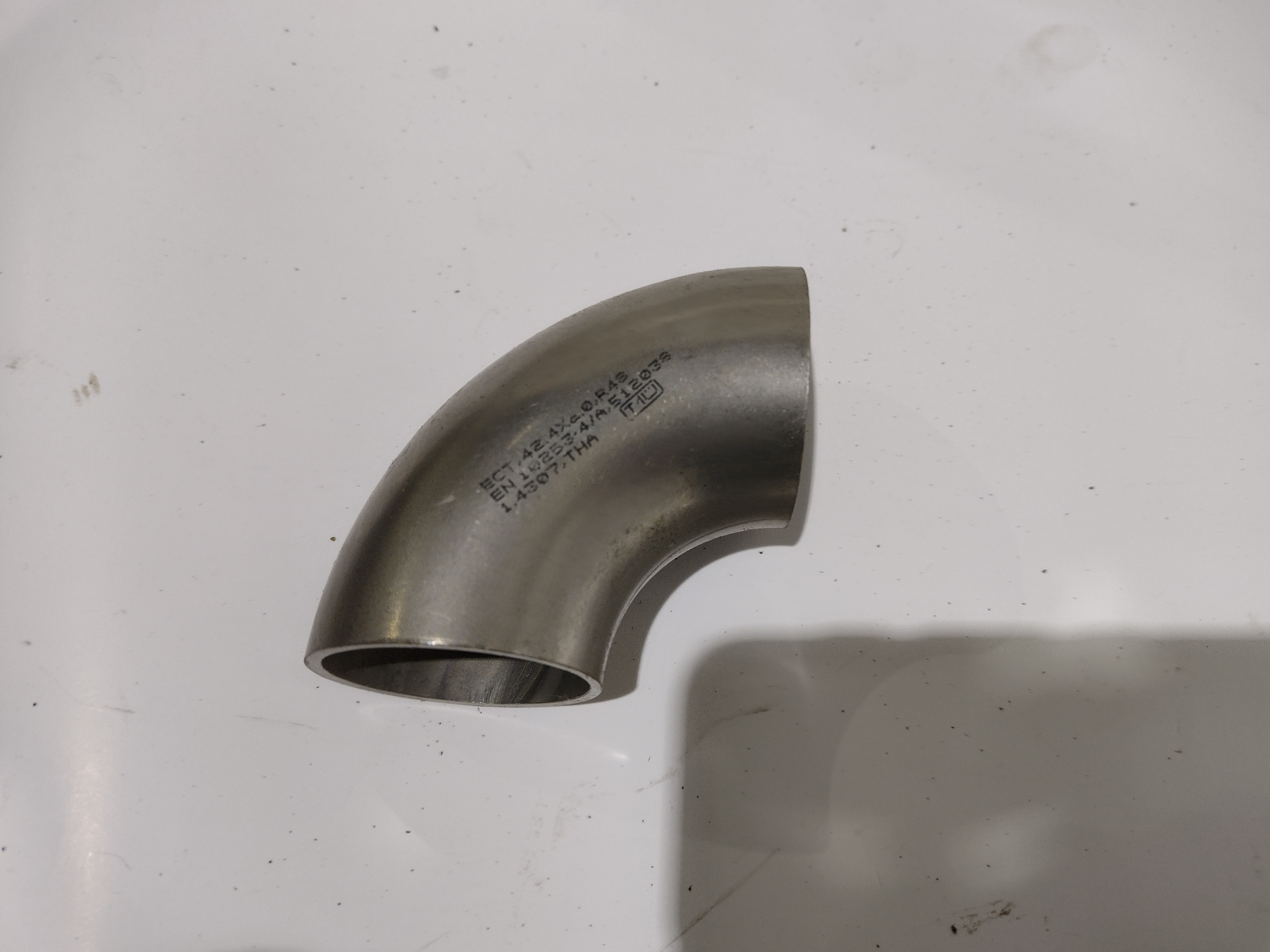Rohrbogen 42,4x1,5mm Edelstahl V2A 1.4307