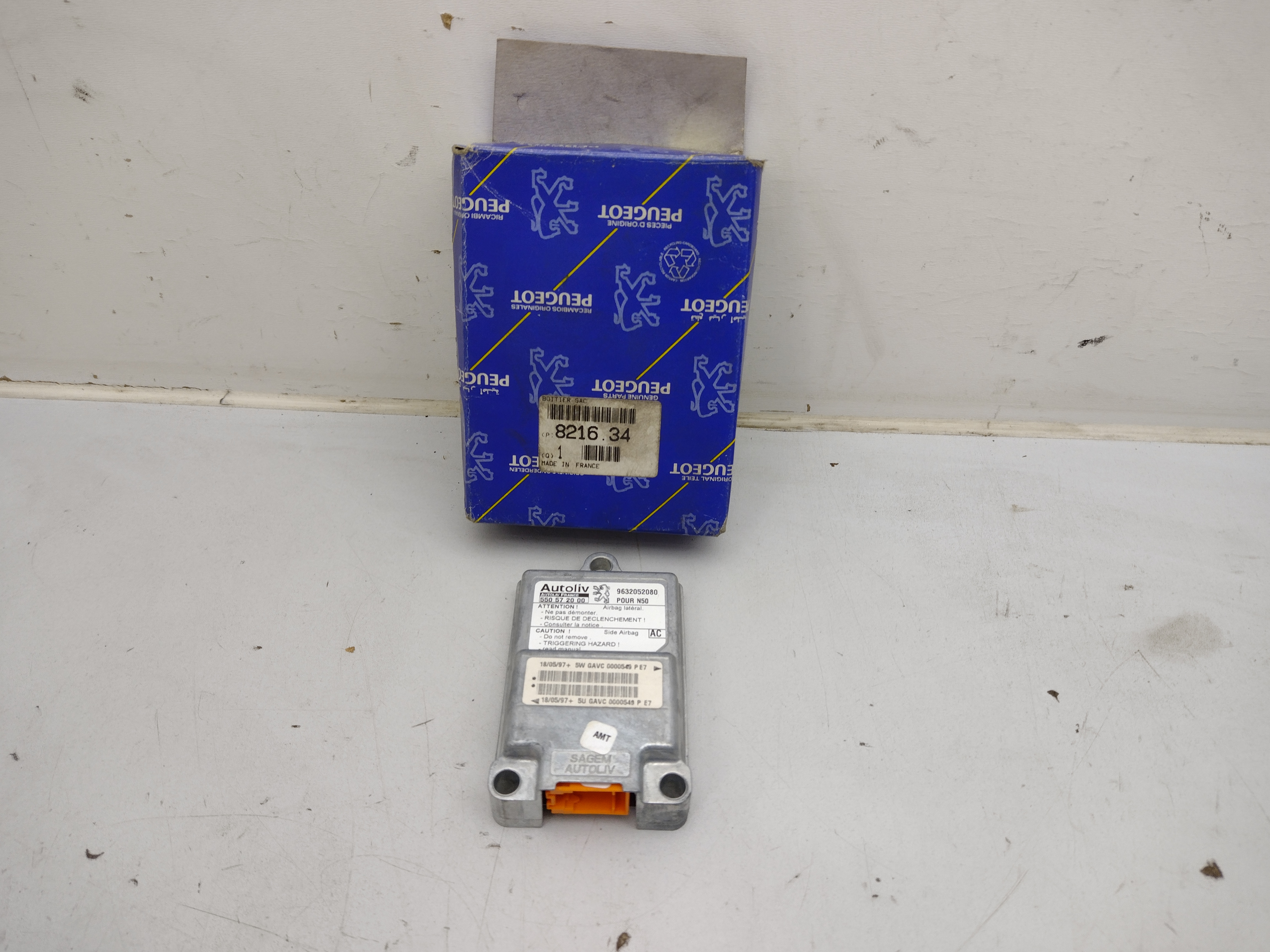 Peugeot 306 Air Bag Steuergerät 821634 NOS NEW OEM