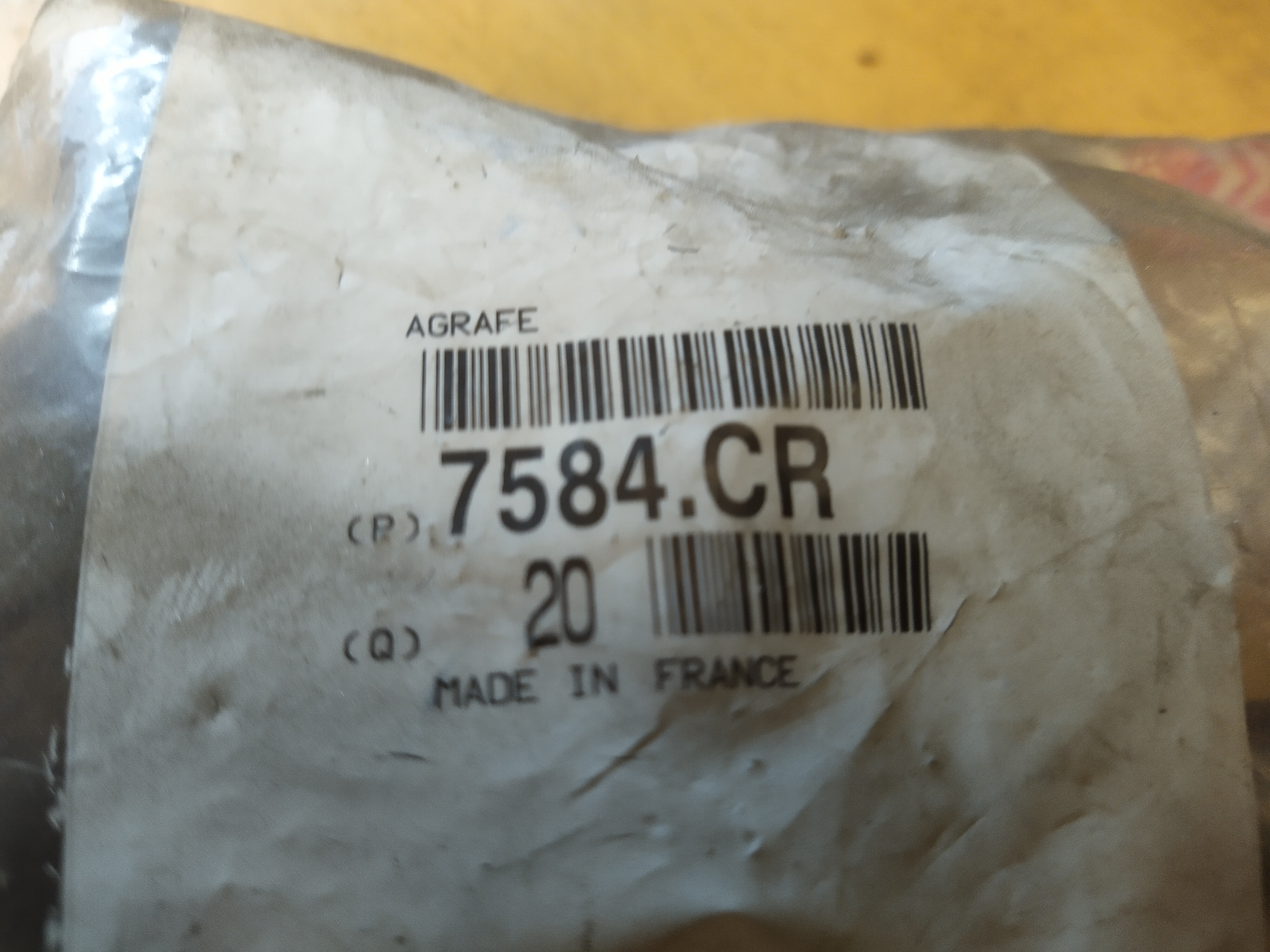 Citroen / Peugeot BEF-KLAMMER CLIP 7584CR NEU NOS