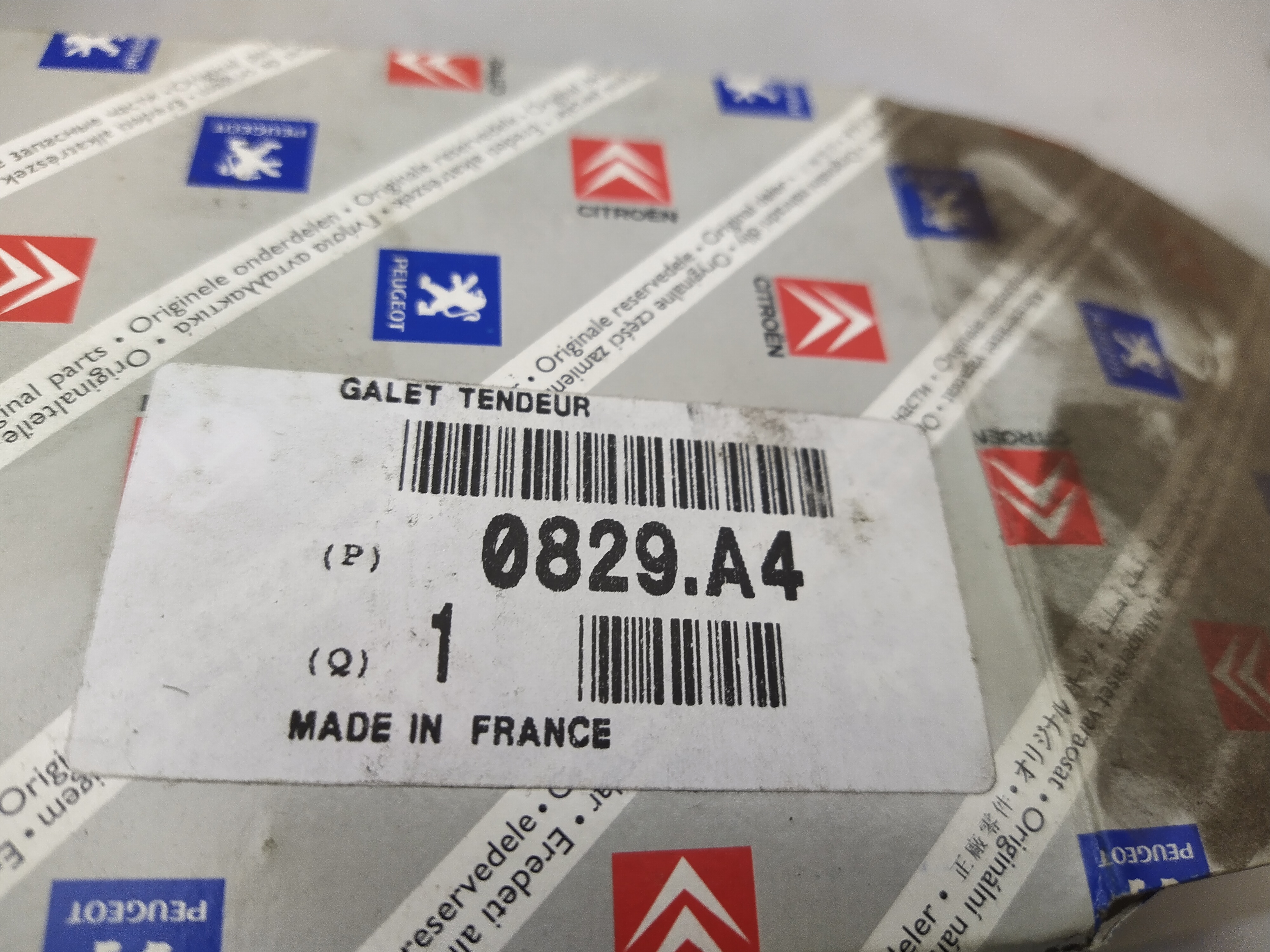 Citroen / Peugeot Spannrolle, Zahnriemen Zahnriemenspanner 0829A4 NEU NOS NEW