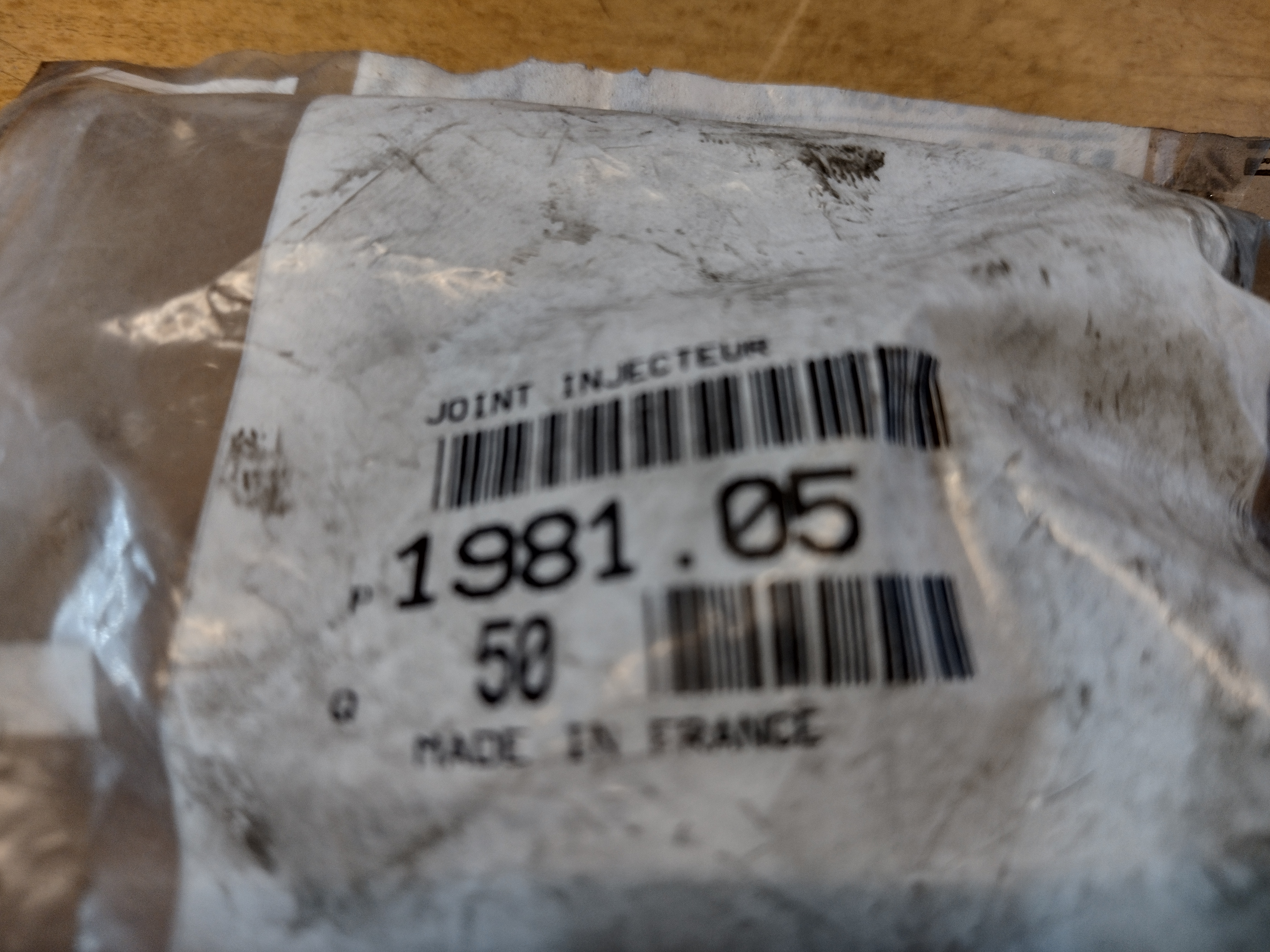 Peugeot / Citroen Dichtring Einspritzdüse 198105 NEU NOS NEW OEM