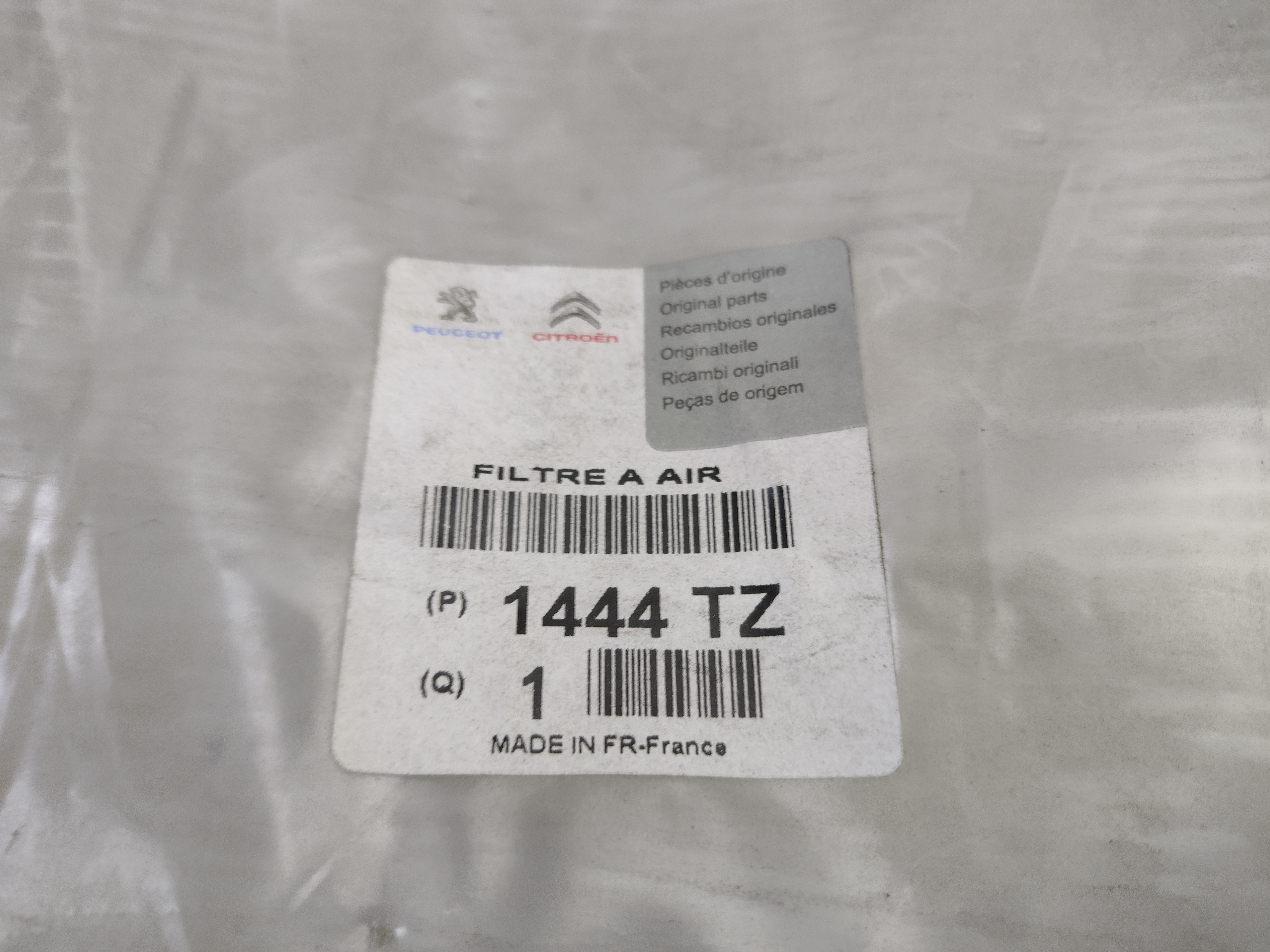 Peugeot 307 / Citroen C4 Luftfilter 1444TZ NOS NEW