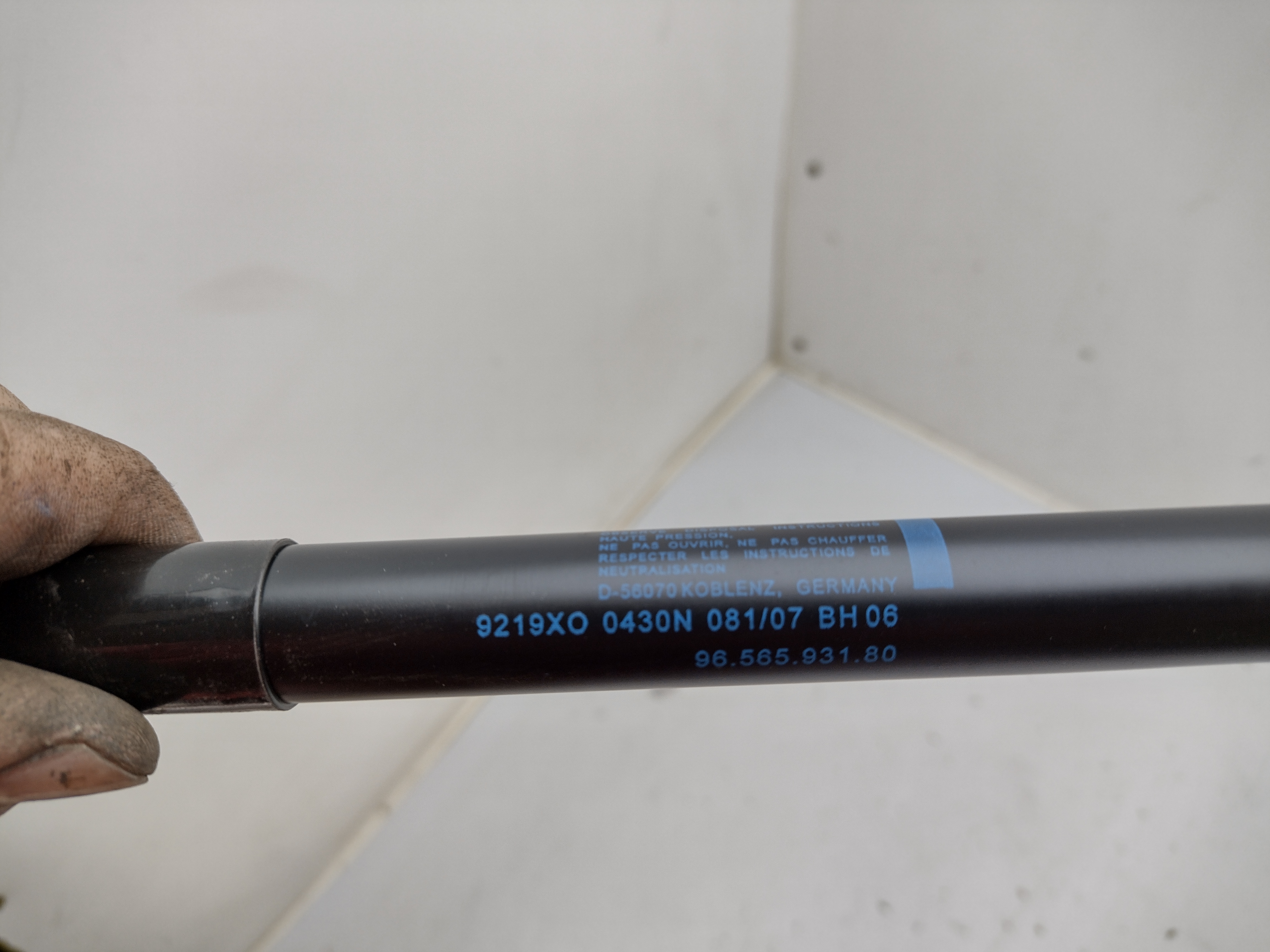 Peugeot 407 SW Gasfeder, Heckscheibe HECKKLAPPENDÄMPFER 8731K5 NOS NEW OEM