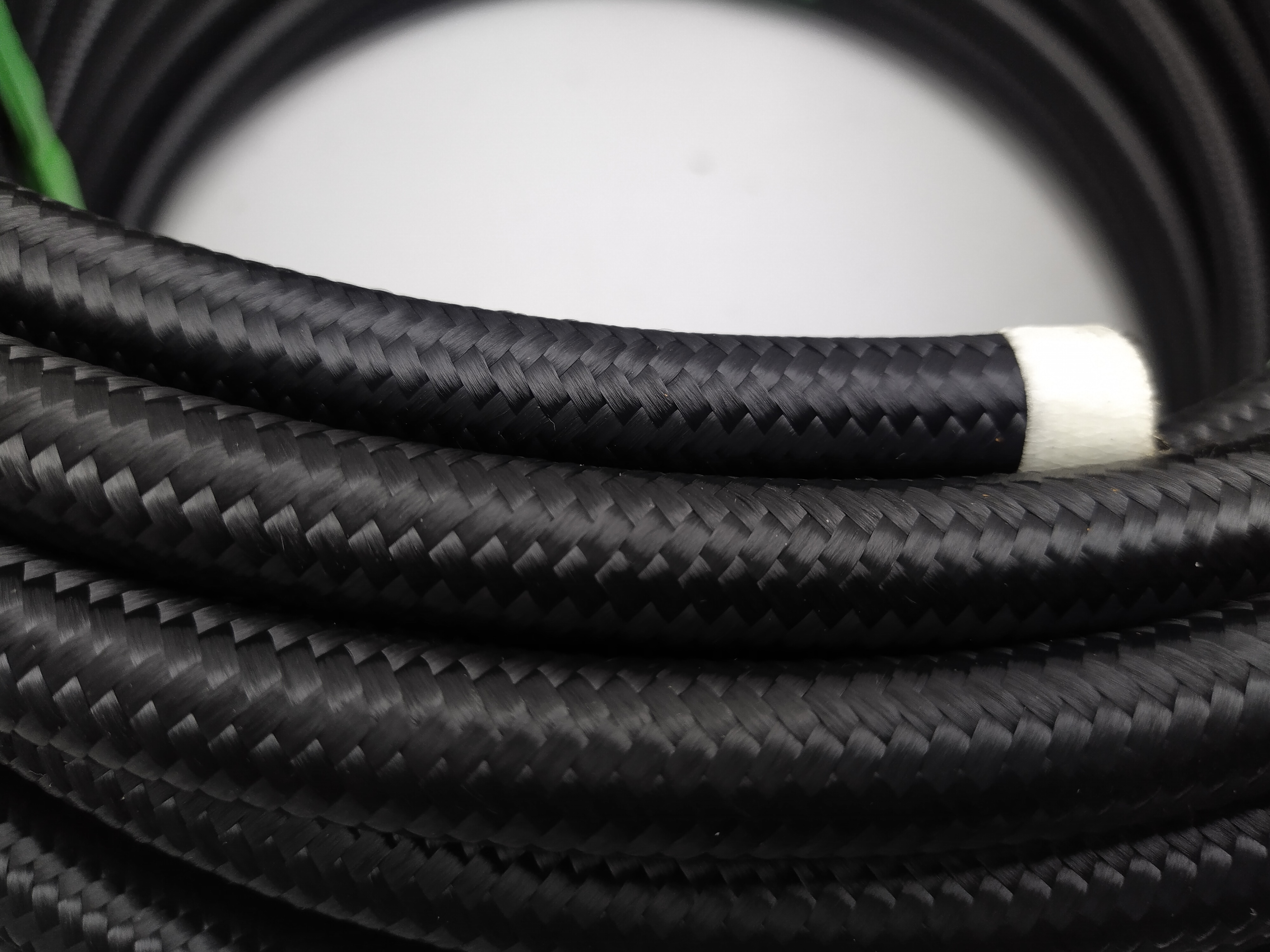Dash 8 AN8 08 AN PTFE Hydraulikschlauch Stahlflexleitung nylonummantelt SCHWARZ