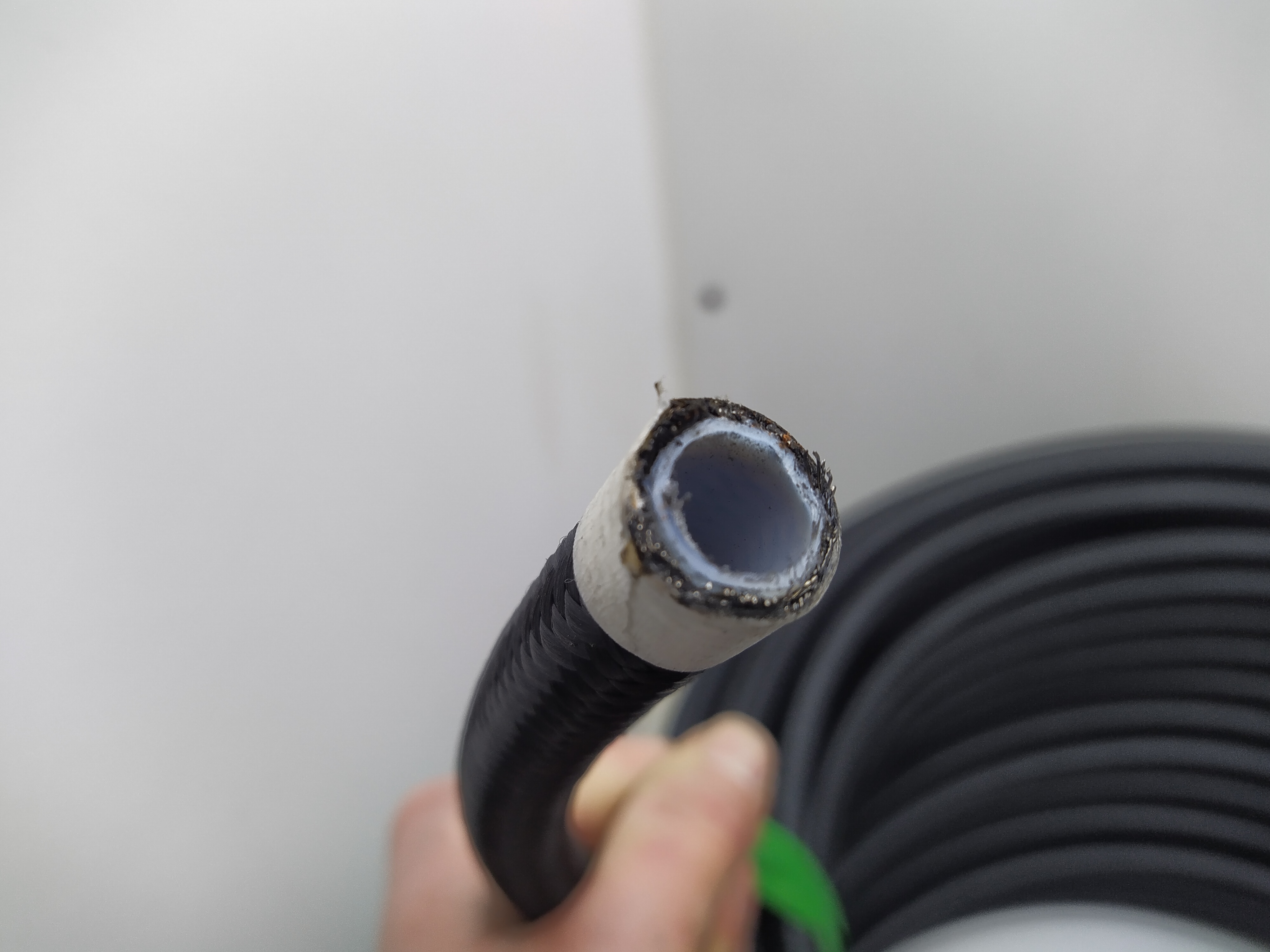 Dash 8 AN8 08 AN PTFE Hydraulikschlauch Stahlflexleitung nylonummantelt SCHWARZ