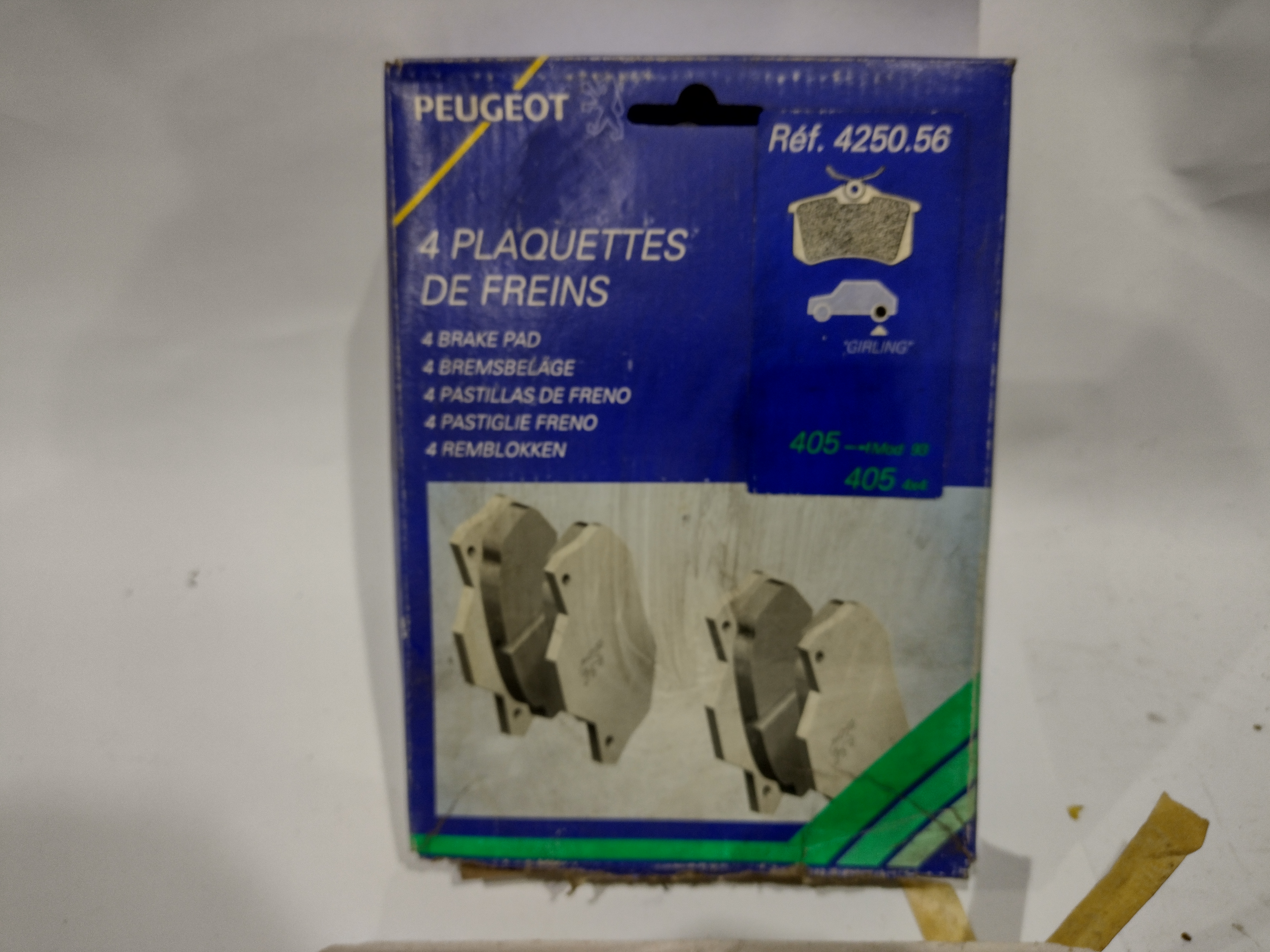 Peugeot 405 Bremsbeläge hinten (Sys.Girling) 425056 NEU NOS NEW