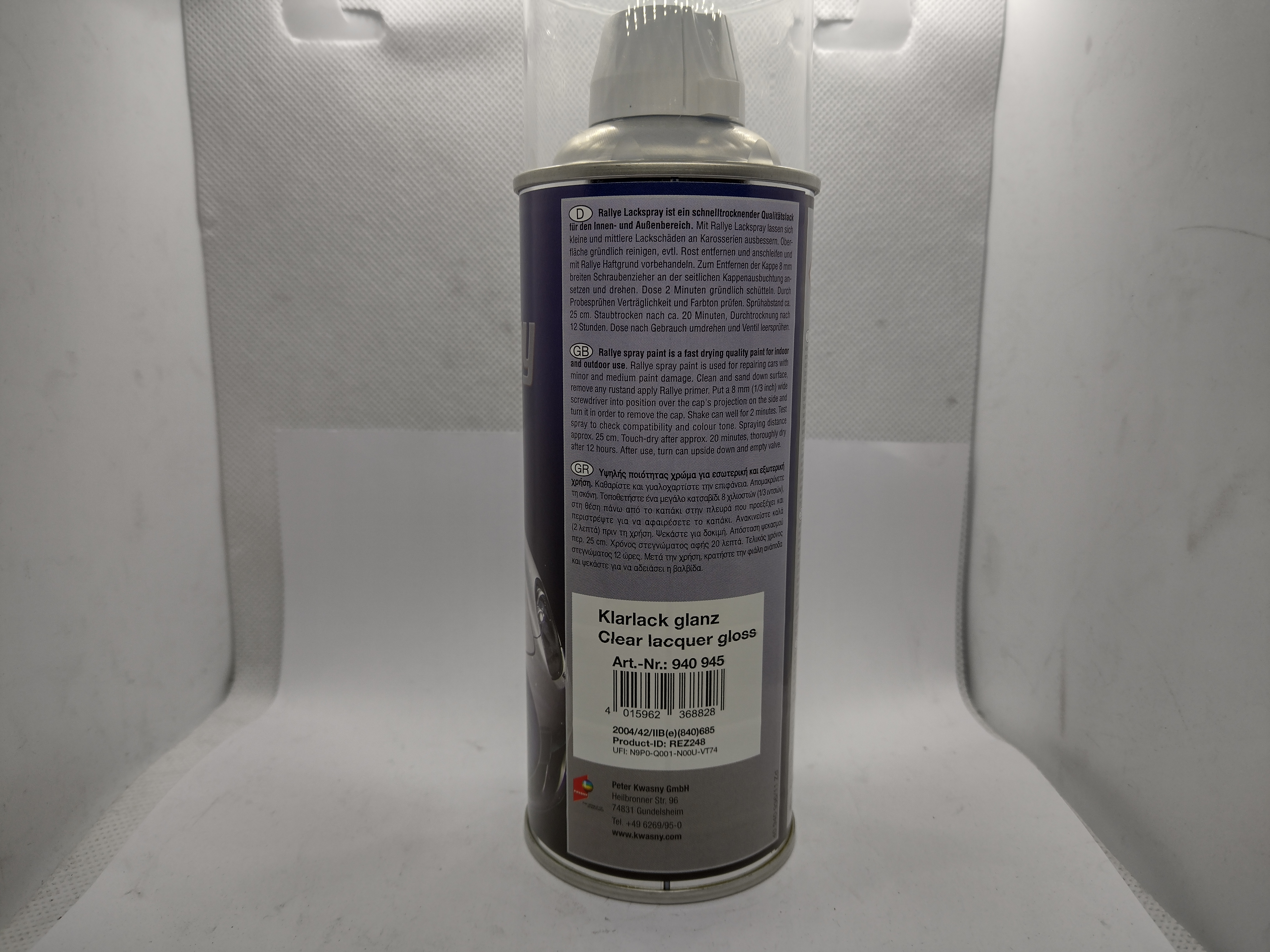 Klarlack glanz Spraydose Rallye Lackspray 400ml Sprühdose