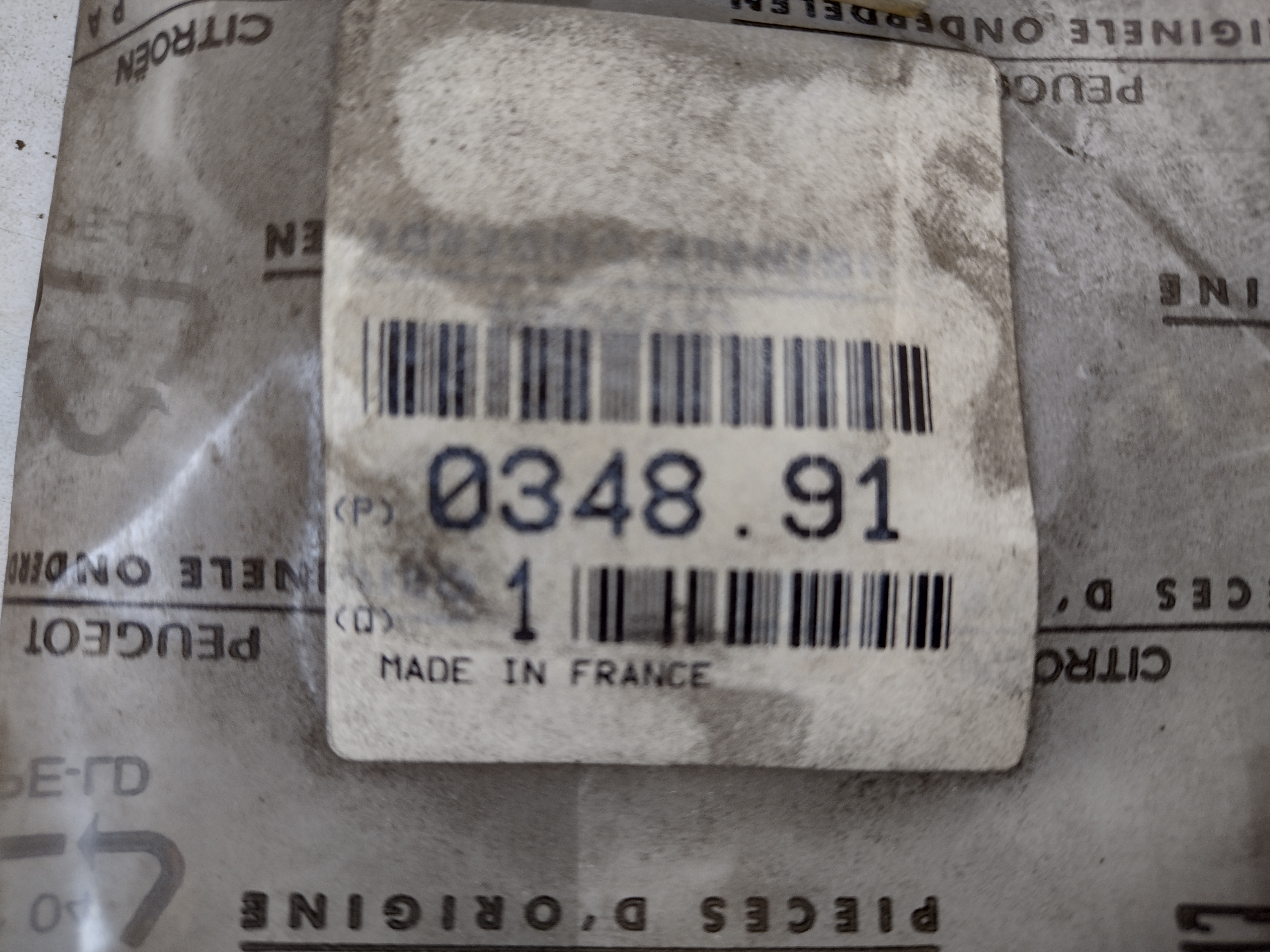 Peugeot / Citroen Krümmerdichtung - Ansaug 034891 NEU NOS NEW OEM