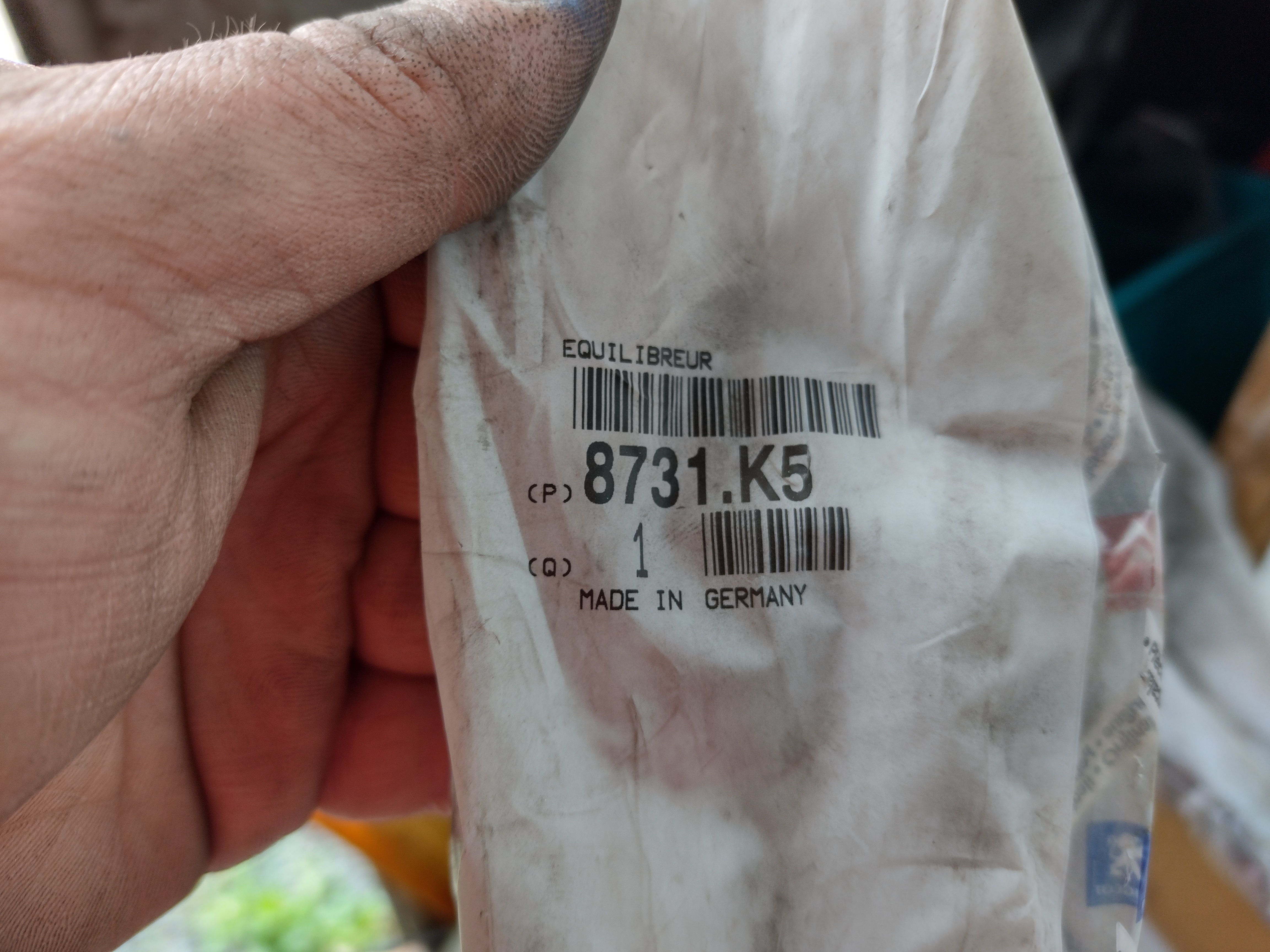 Peugeot 407 SW Gasfeder, Heckscheibe HECKKLAPPENDÄMPFER 8731K5 NOS NEW OEM