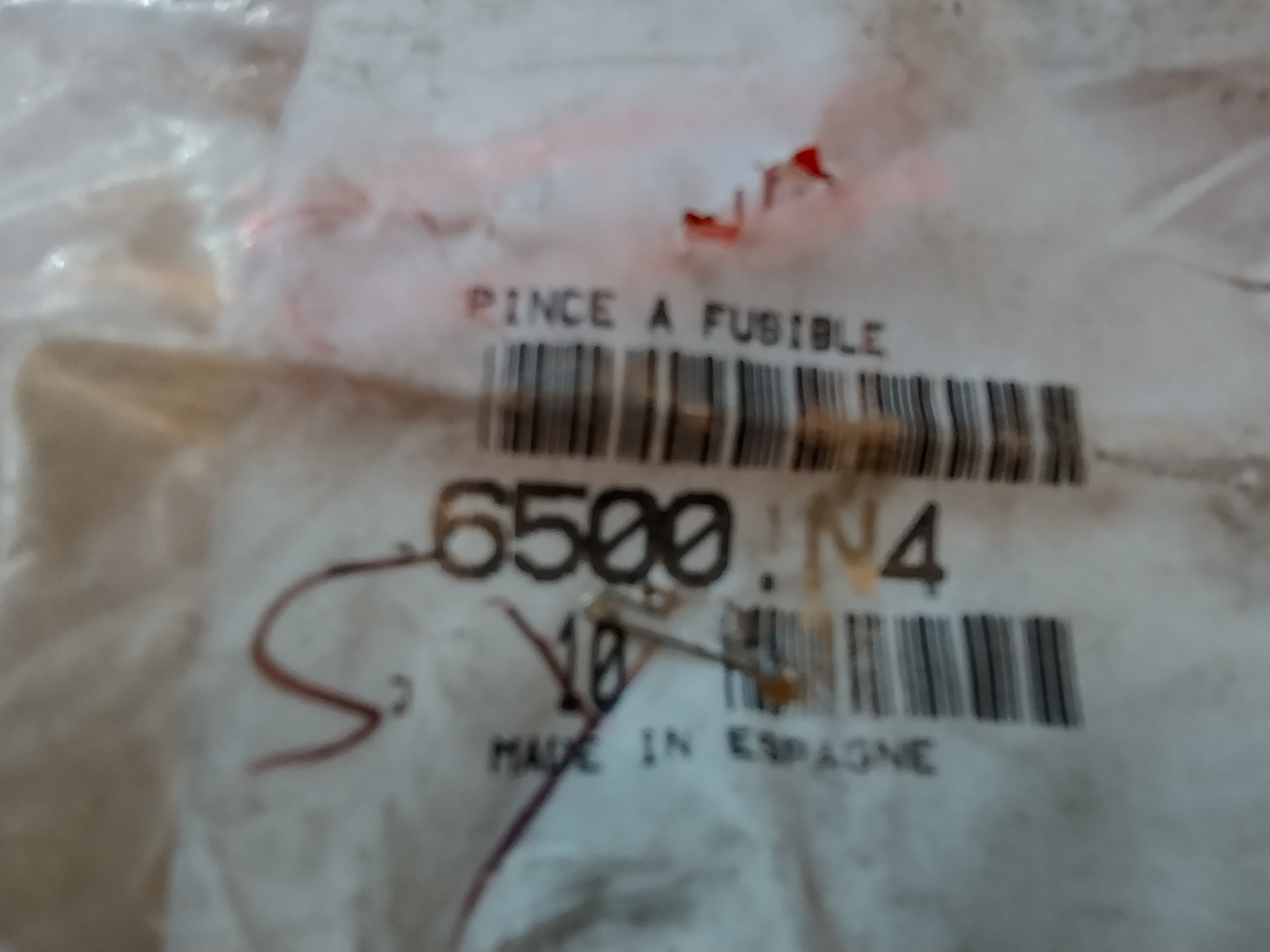 Peugeot / Citroen SICHERUNGSZANGE 6500N4 NEU NOS NEW OEM