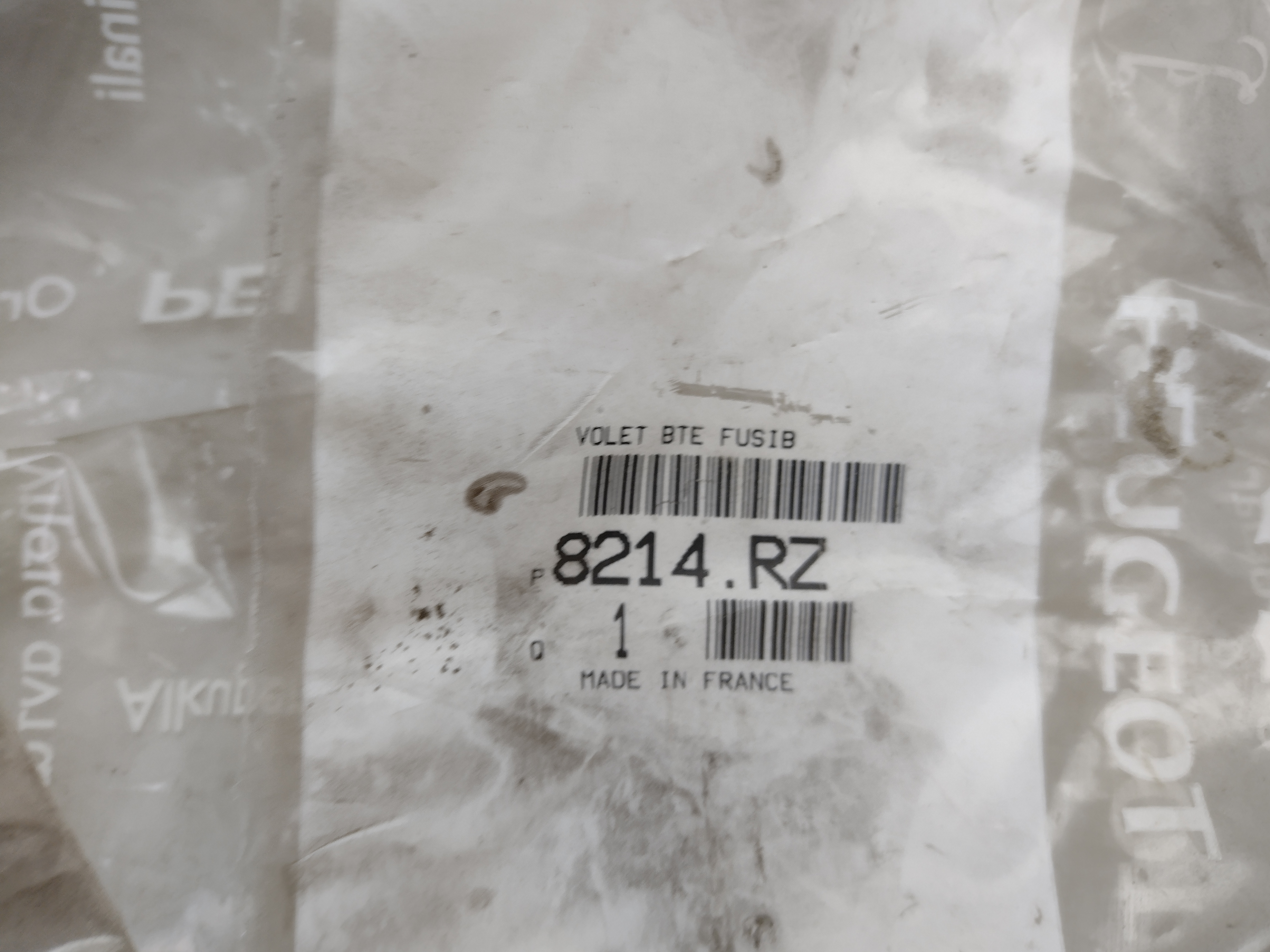 Peugeot 307 KLAPPE 8214RZ NOS NEW OEM 