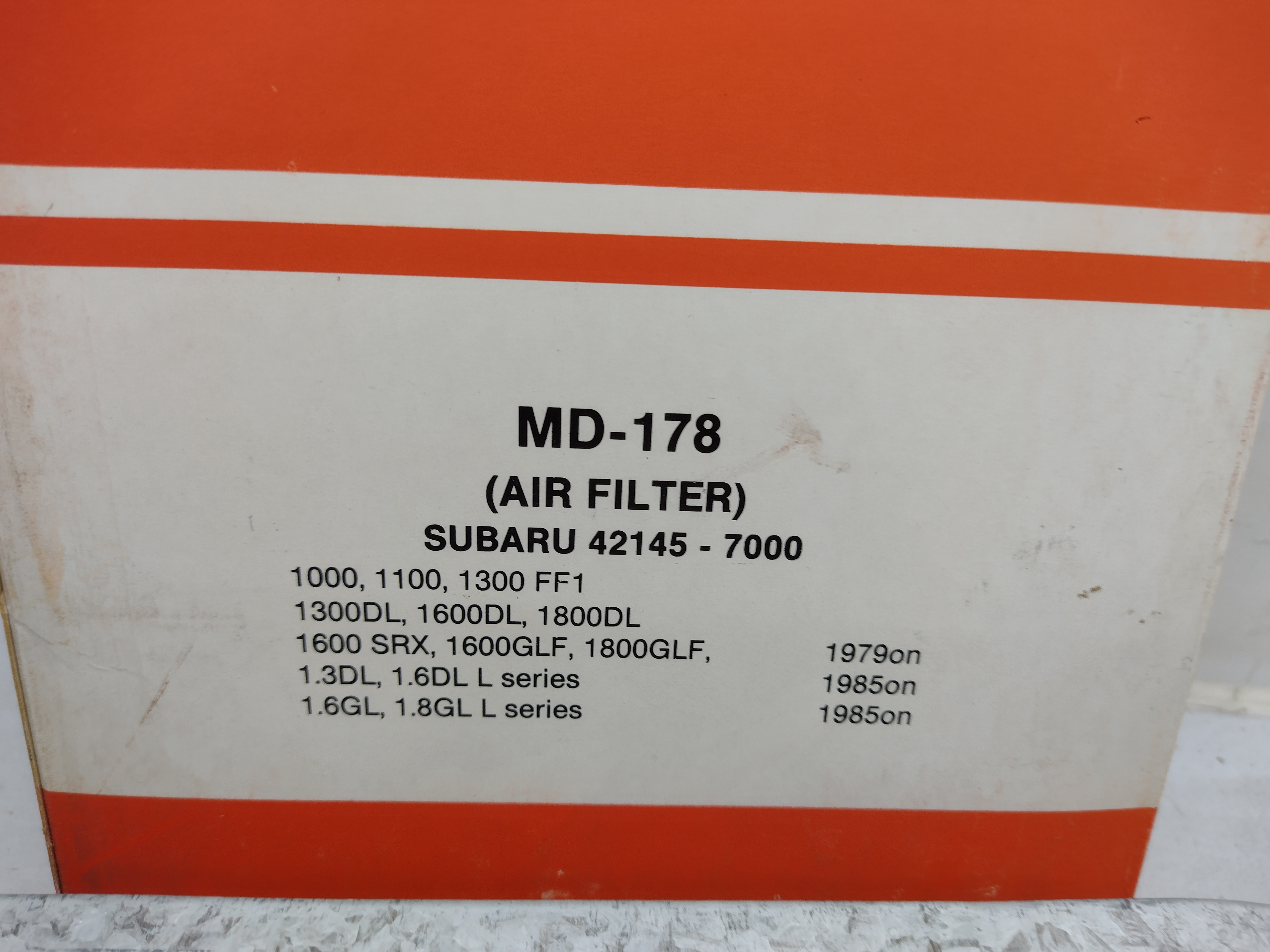 ALCO Luftfilter MD-178 für SUBARU LEONE L series 1300 1600 1800 42145-7000