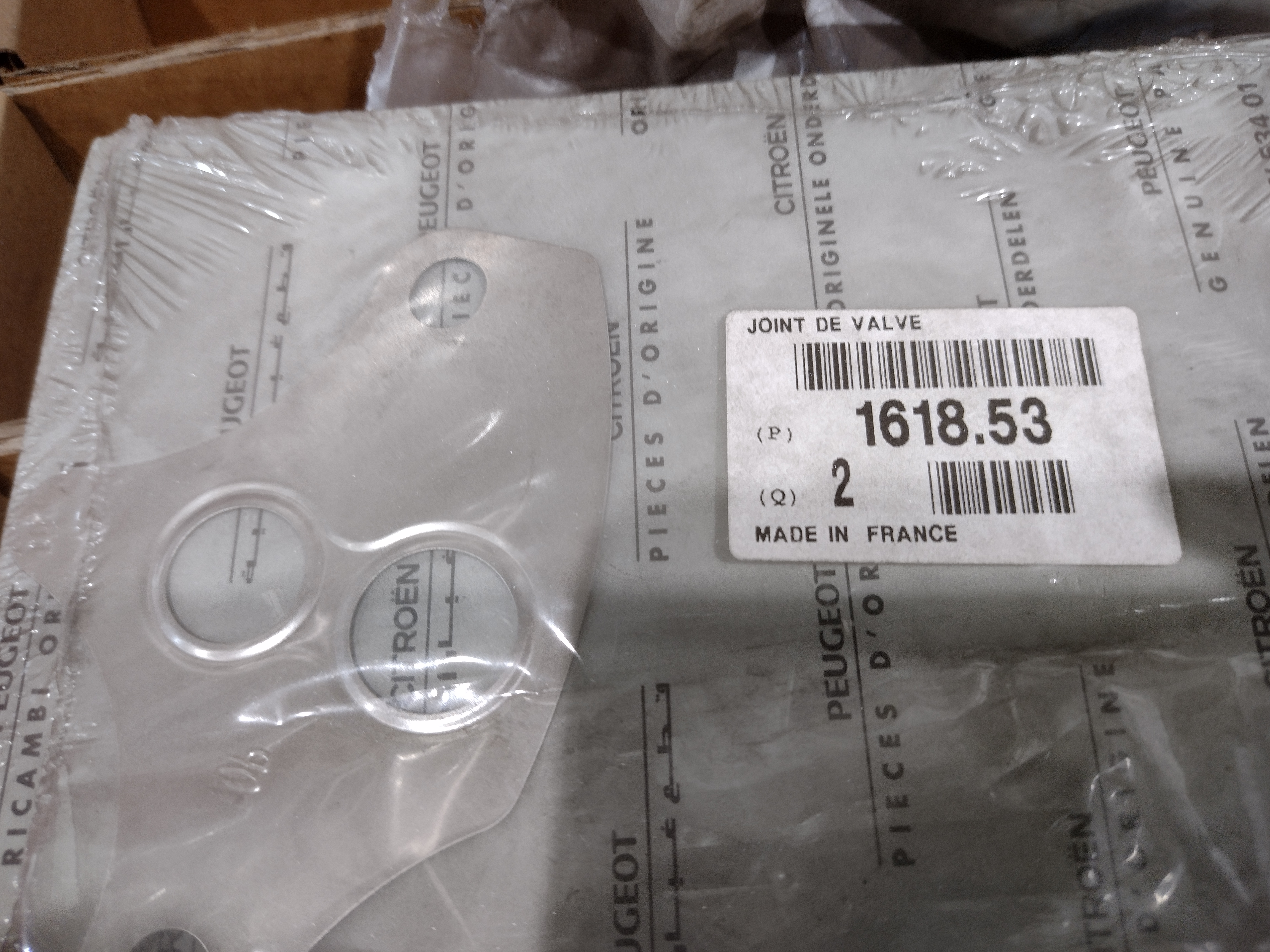 Peugeot / Citroen Dichtung AGR / EGR - Ventile 161853 NEU NOS NEW