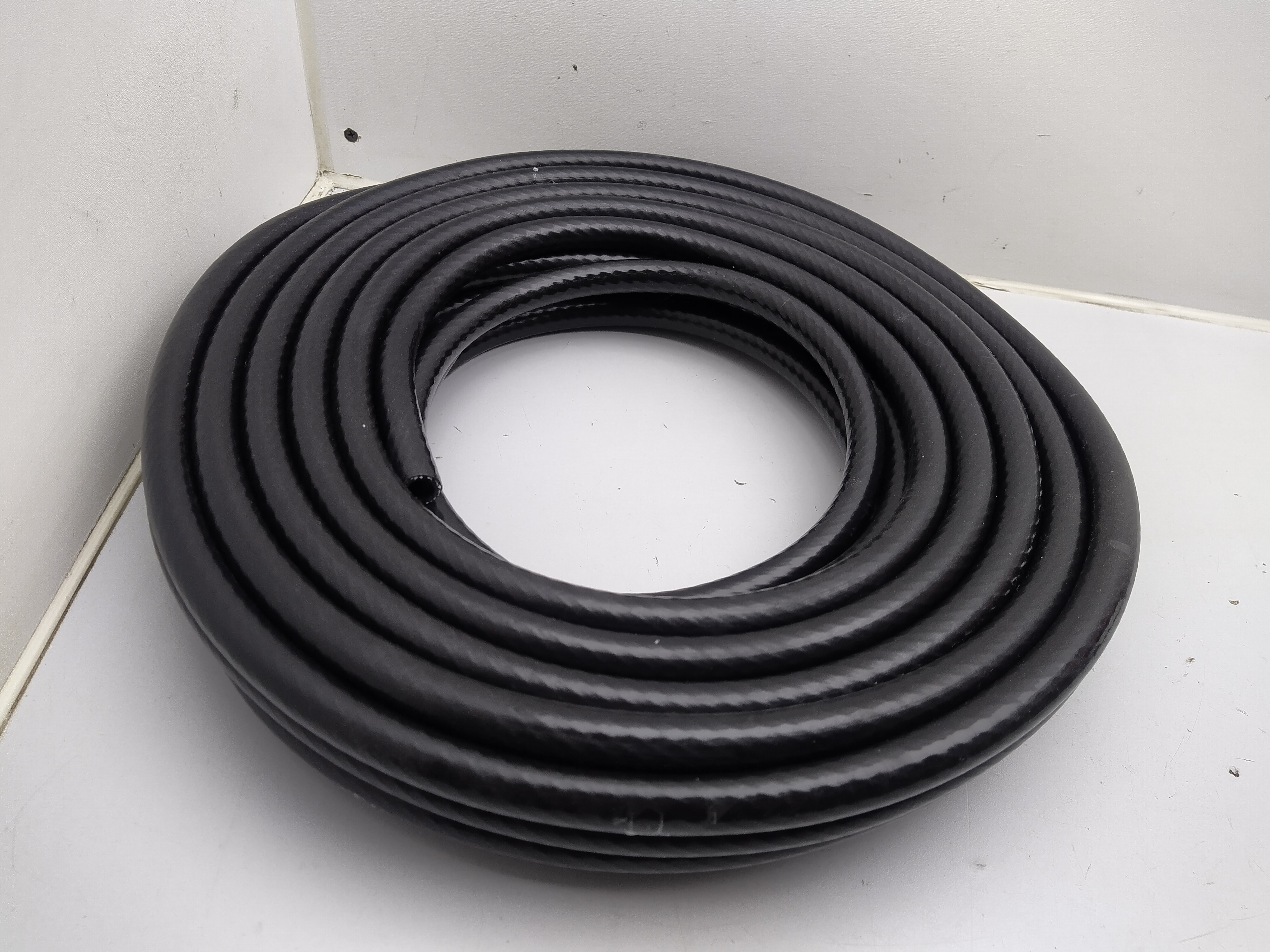 10mm Silikon Unterdruckschlauch verstärkt schwarz